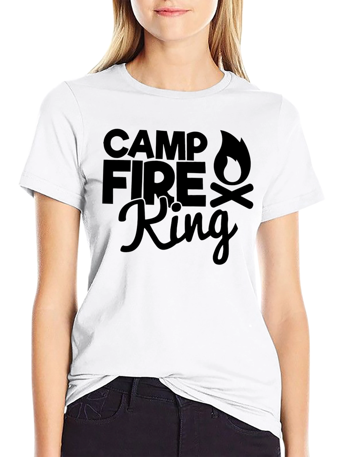Camp Fire King T-Shirt - Outdoor Adventure Apparel
