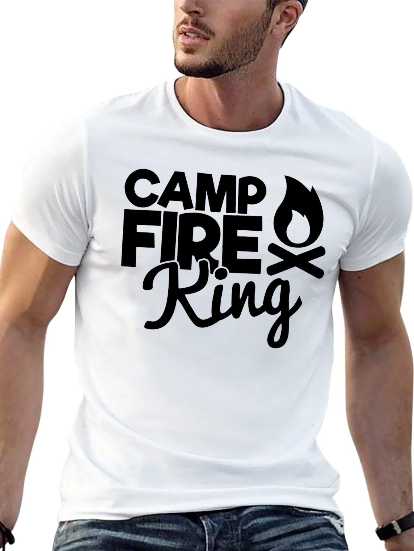 Camp Fire King T-Shirt - Outdoor Adventure Apparel