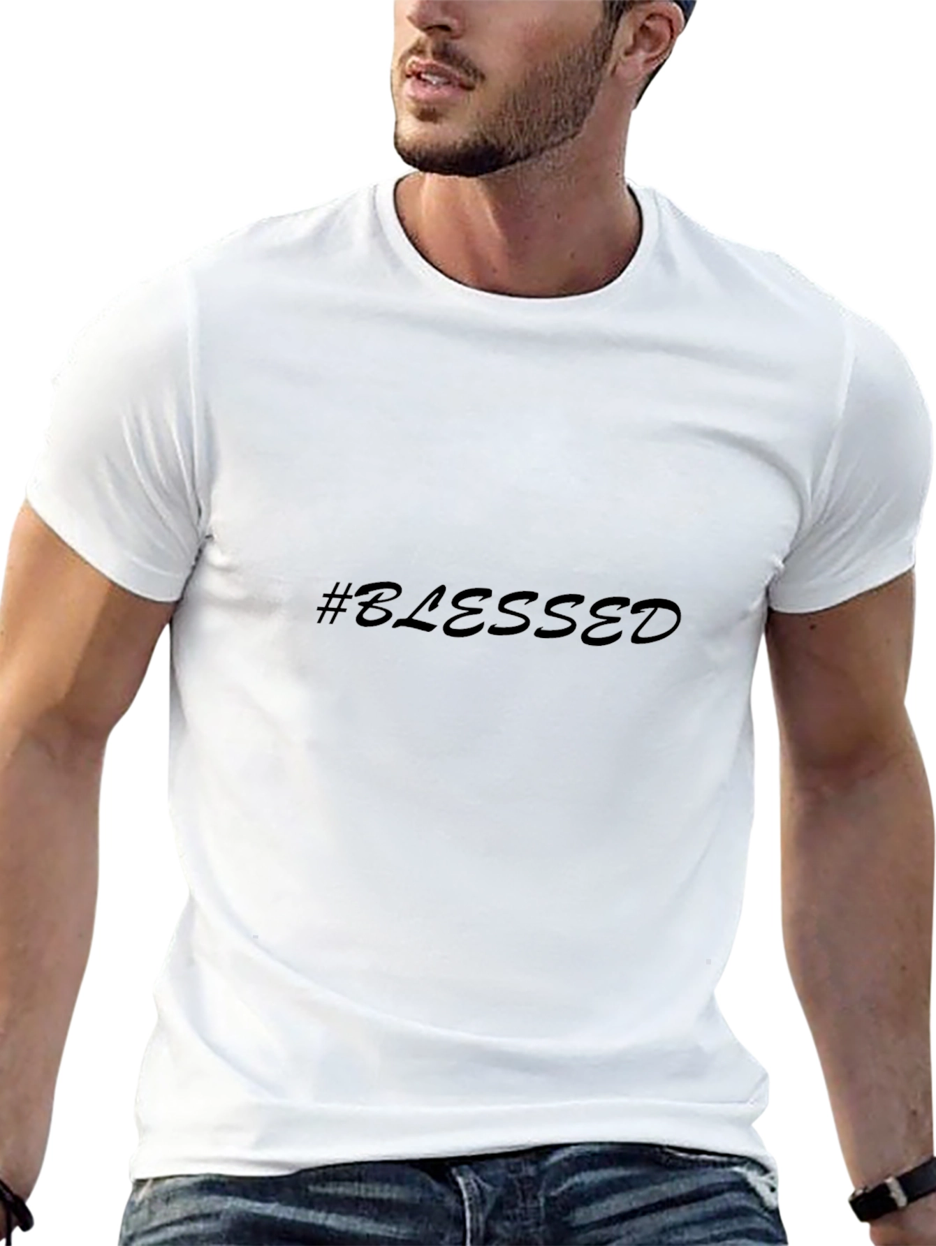 #Blessed Black T-Shirt - Casual Style