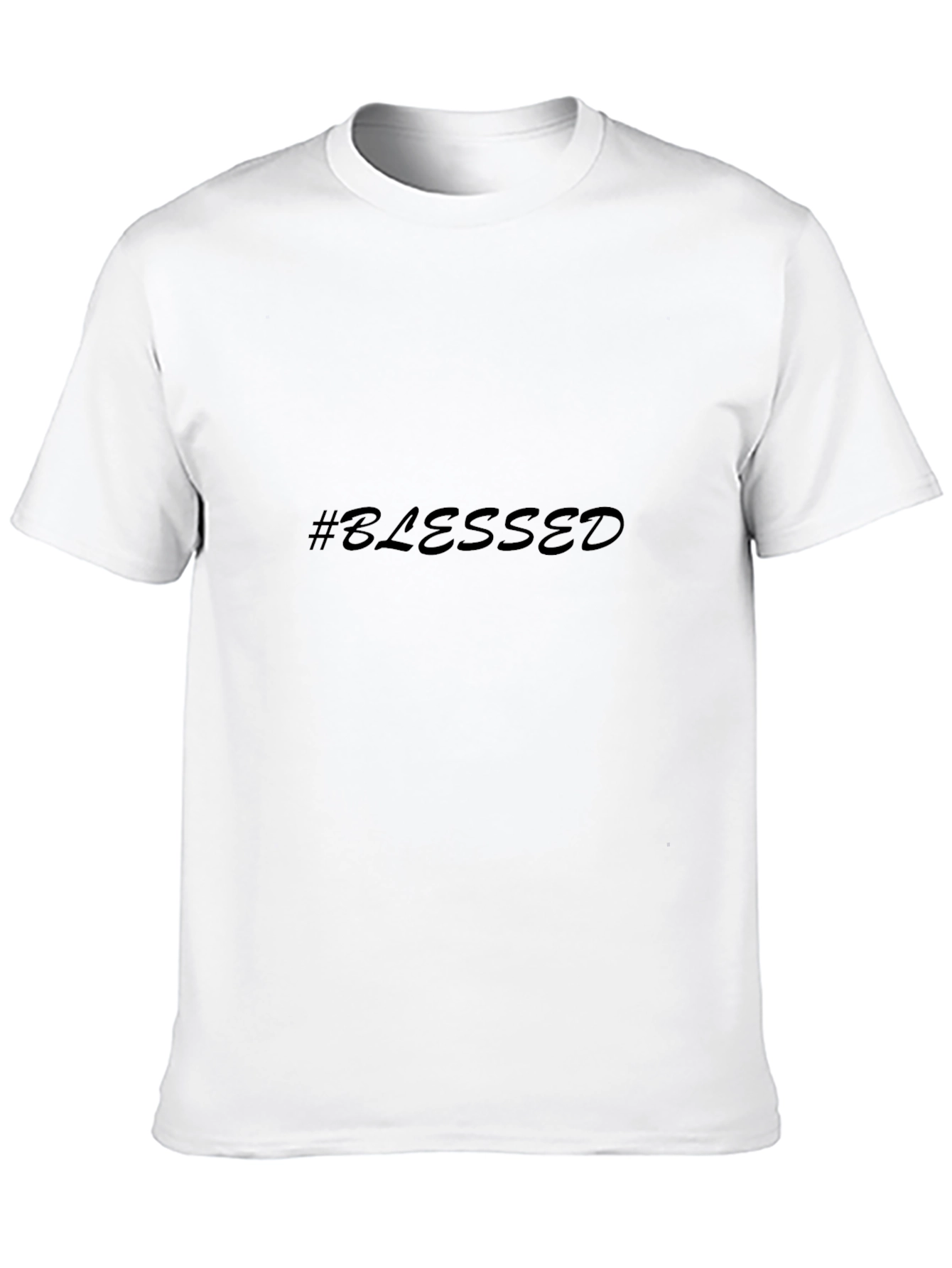 #Blessed Black T-Shirt - Casual Style