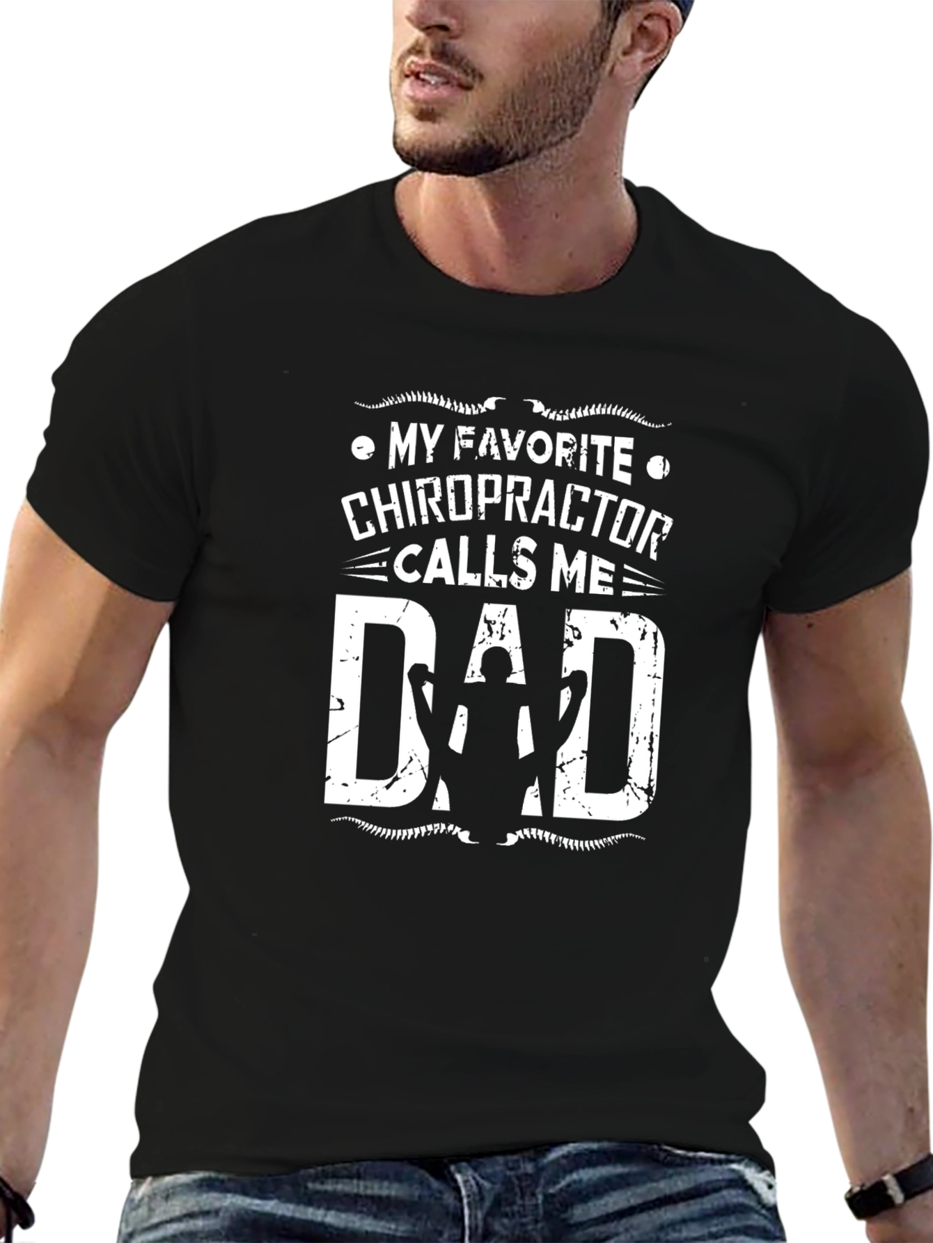 Chiropractor Dad T-Shirt - Funny Fathers Day Gift