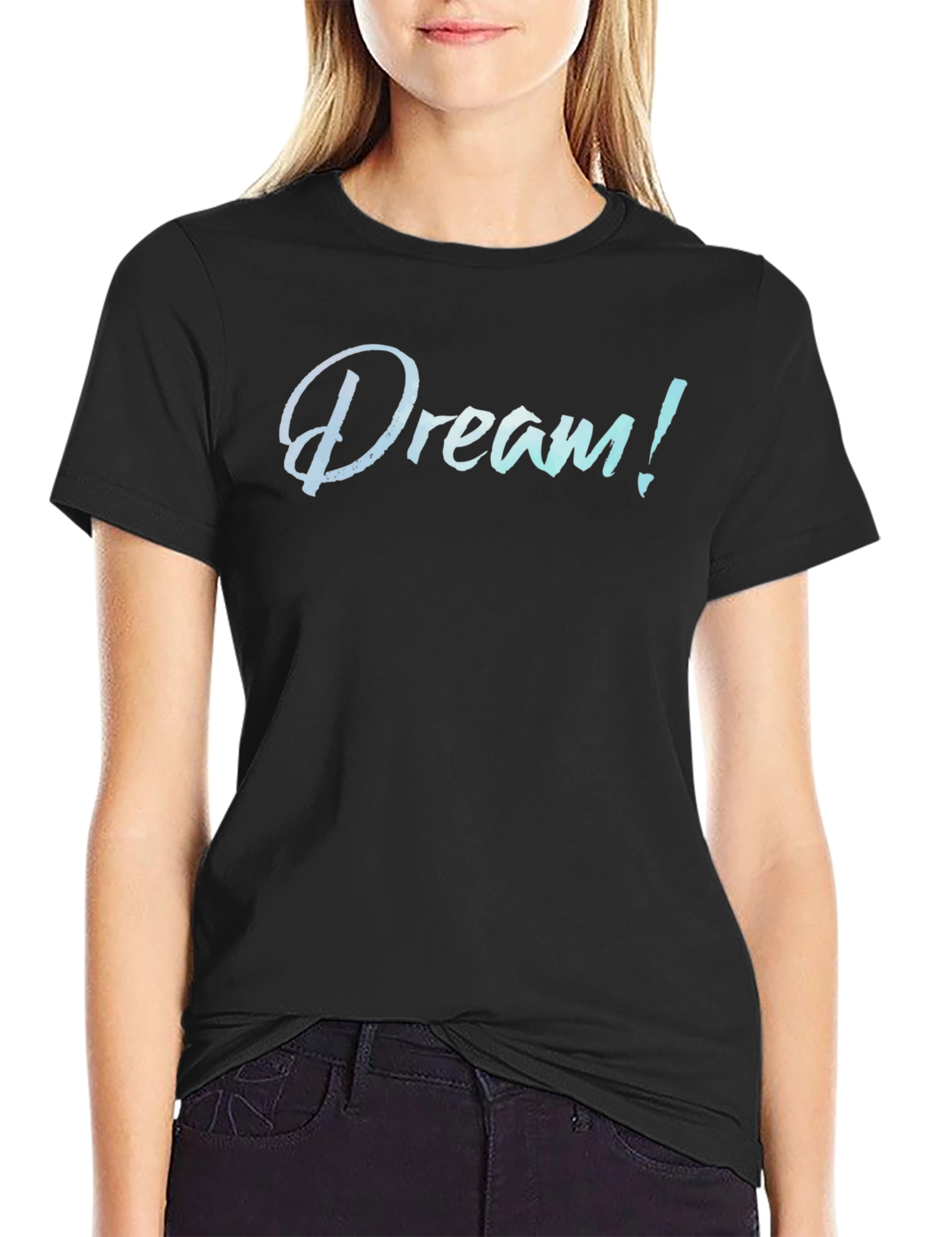 Dream! Graphic Print Crew Neck T-Shirt