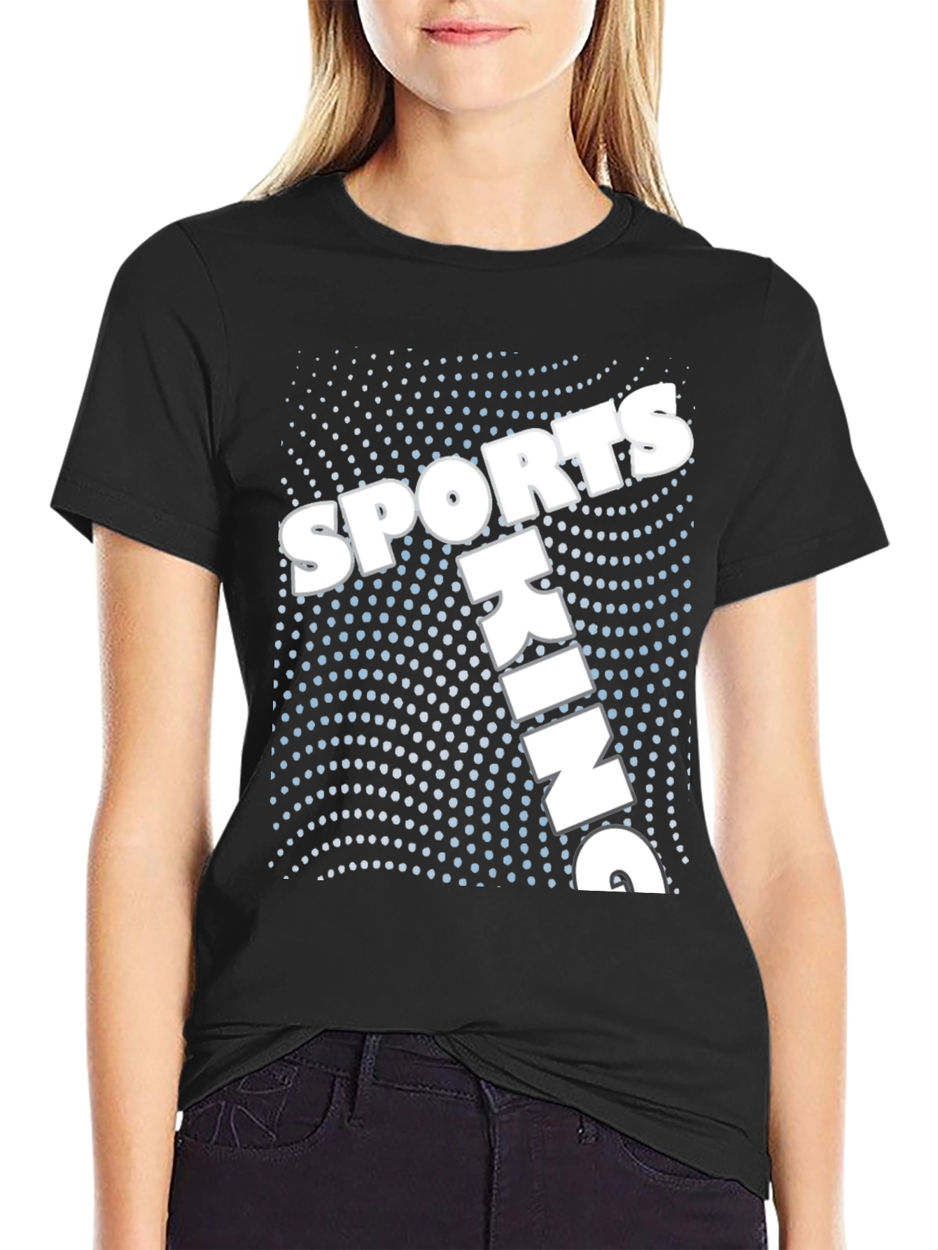 Sporting King Graphic Tee - Black Cotton
