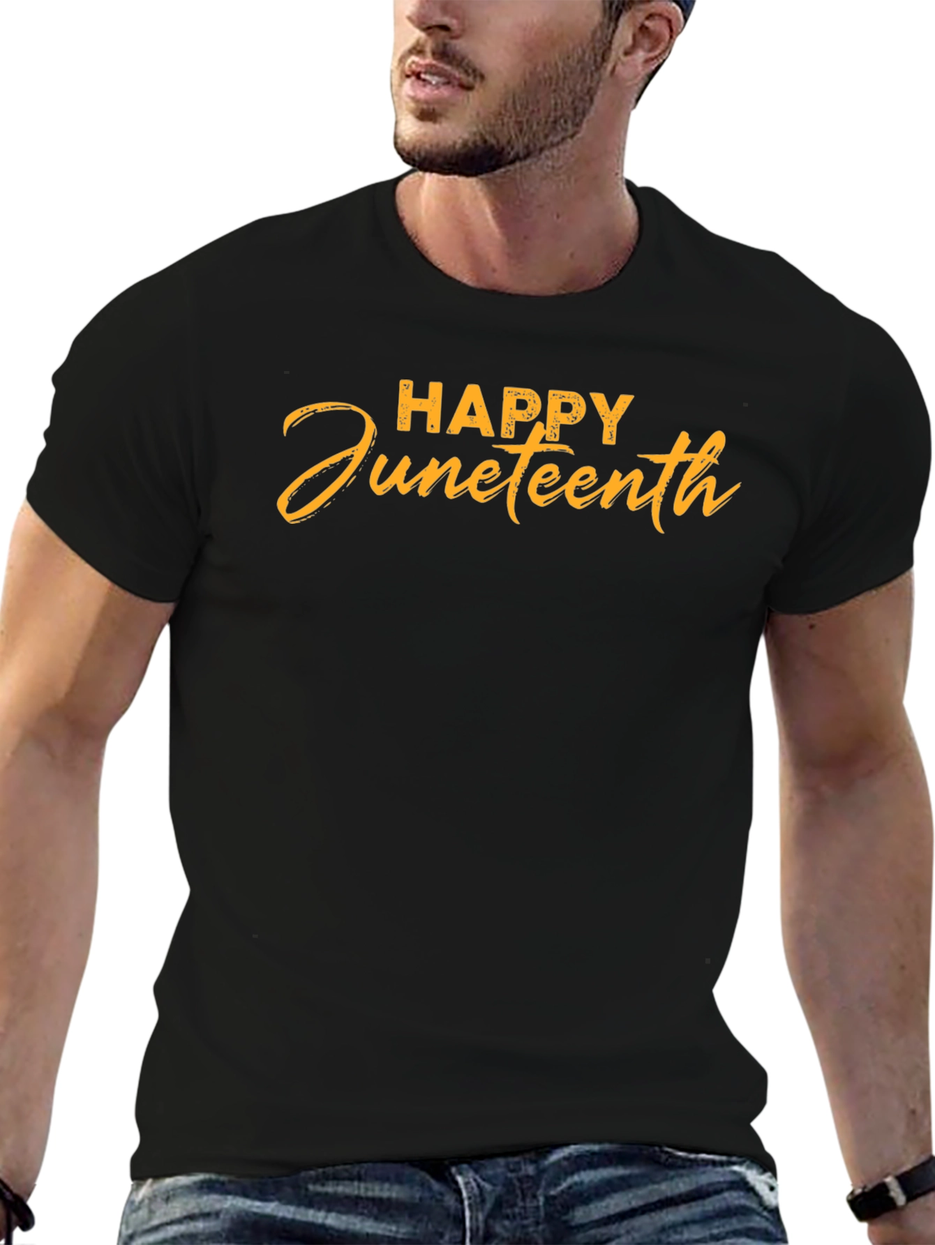 Happy Juneteenth Black Graphic Tee