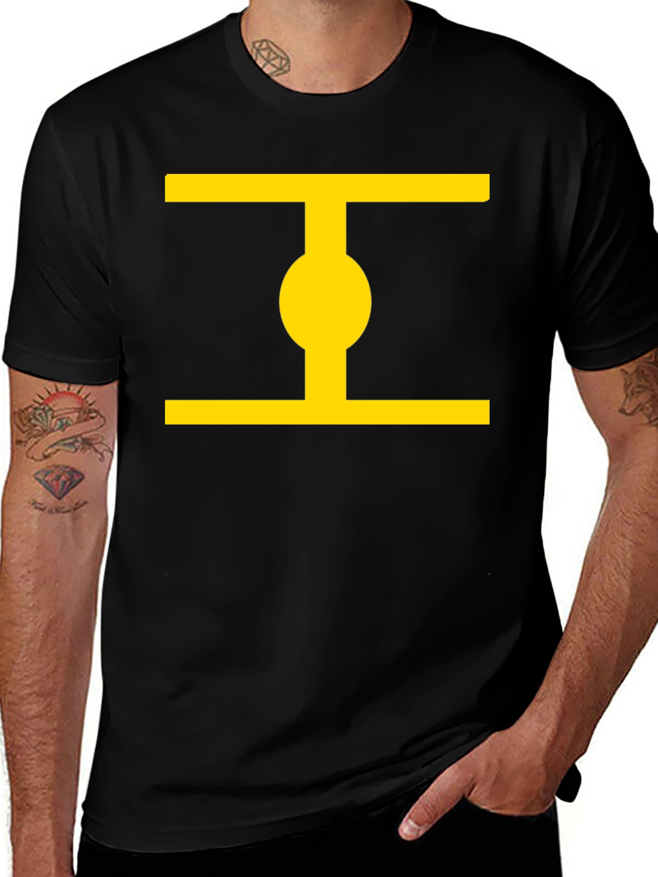 Geometric Graphic Tee - Stylish Minimalist Design