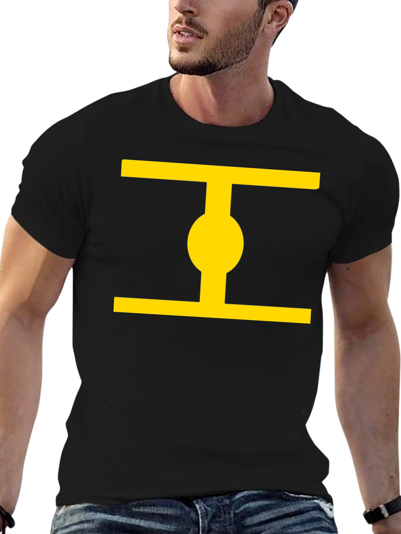 Geometric Graphic Tee - Stylish Minimalist Design