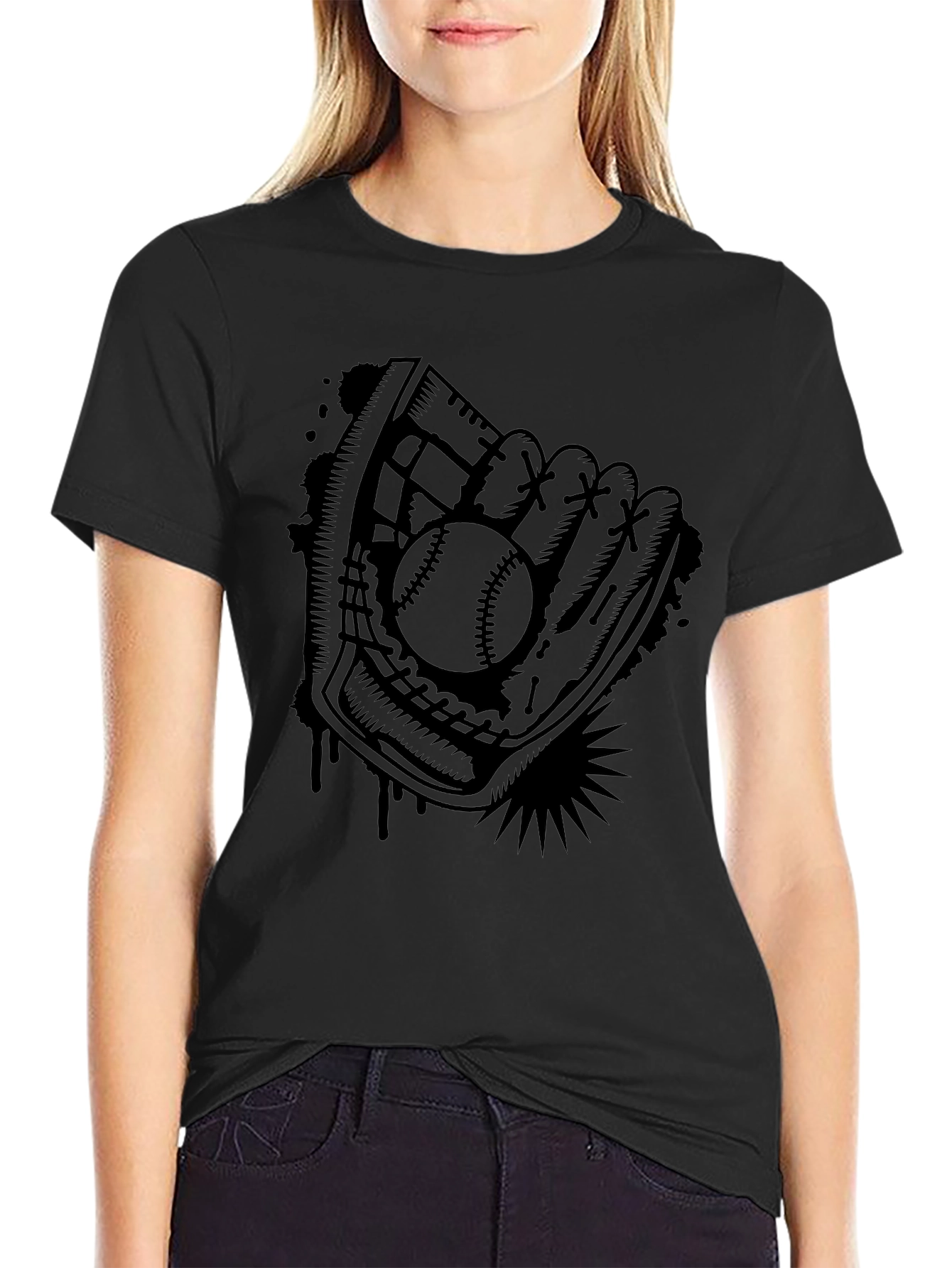 Baseball Glove Graphic T-Shirt