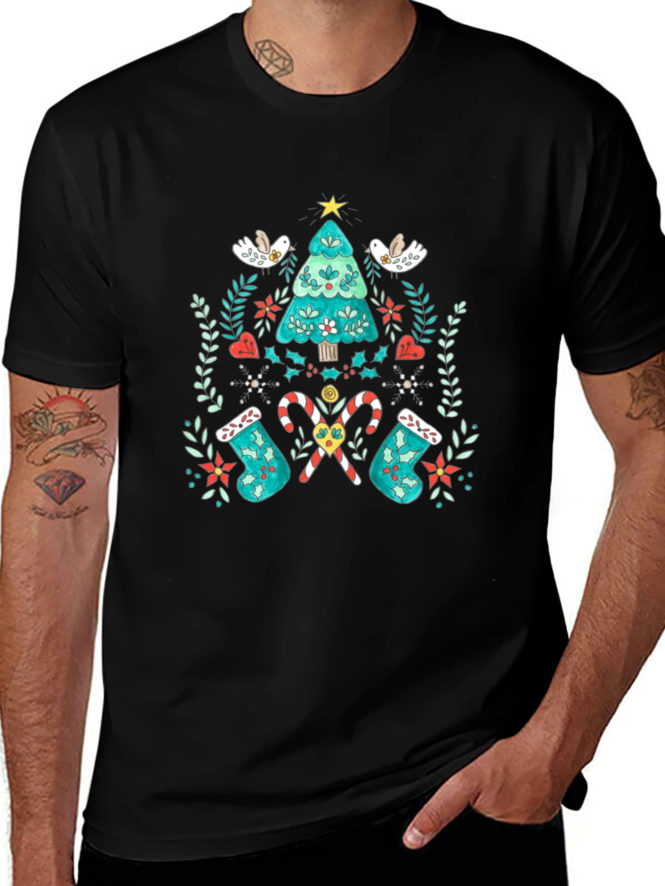 Festive Christmas Tree T-Shirt