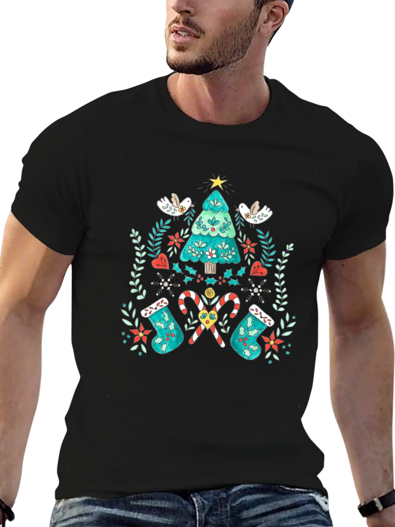 Festive Christmas Tree T-Shirt