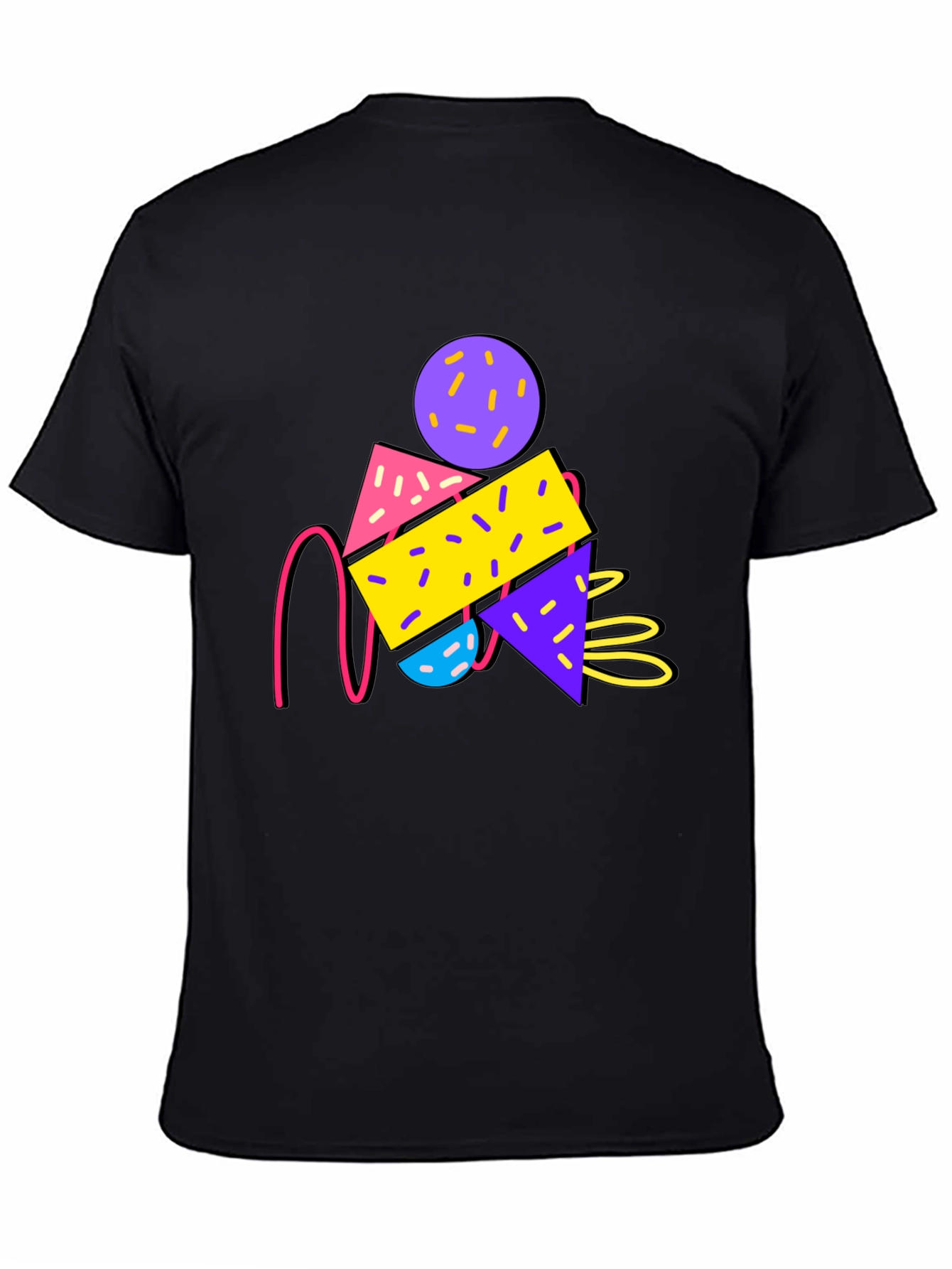 Retro Graphic T-Shirt - 80s Memphis Design