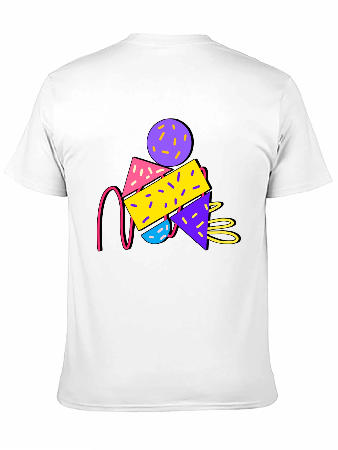 Retro Graphic T-Shirt - 80s Memphis Design