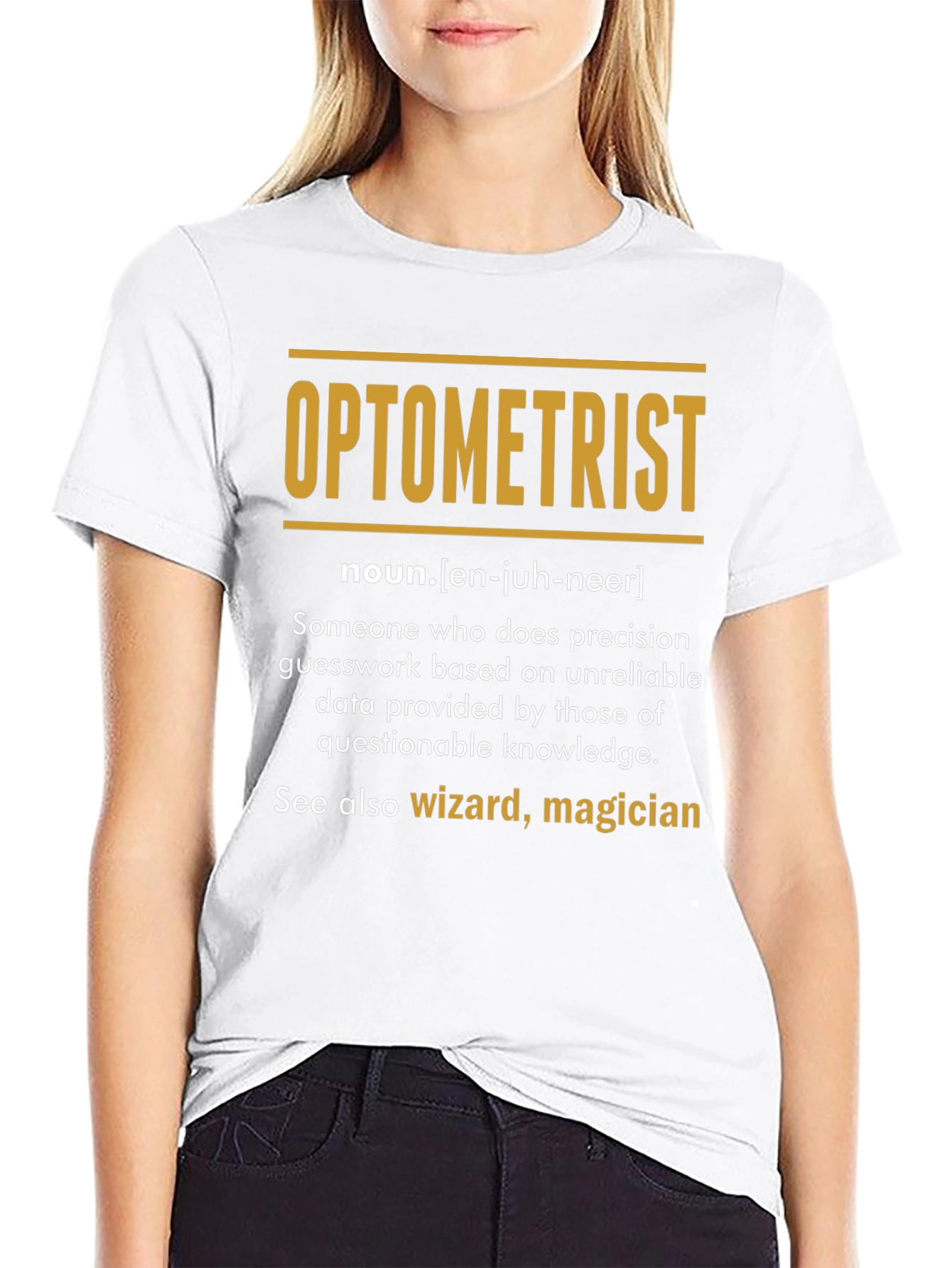 Optometrist Definition T-Shirt - Funny Eye Doctor Gift