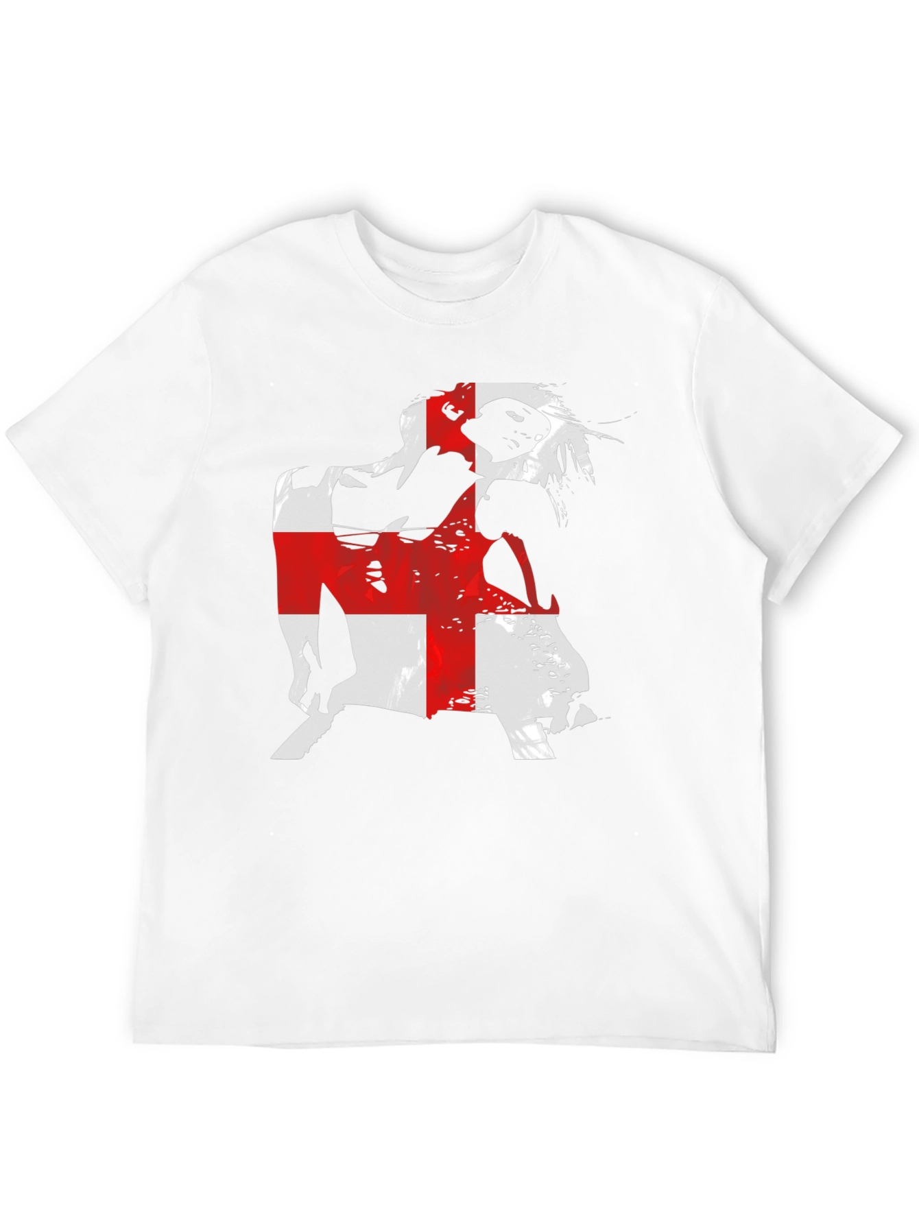 England Flag Graphic Black T-Shirt
