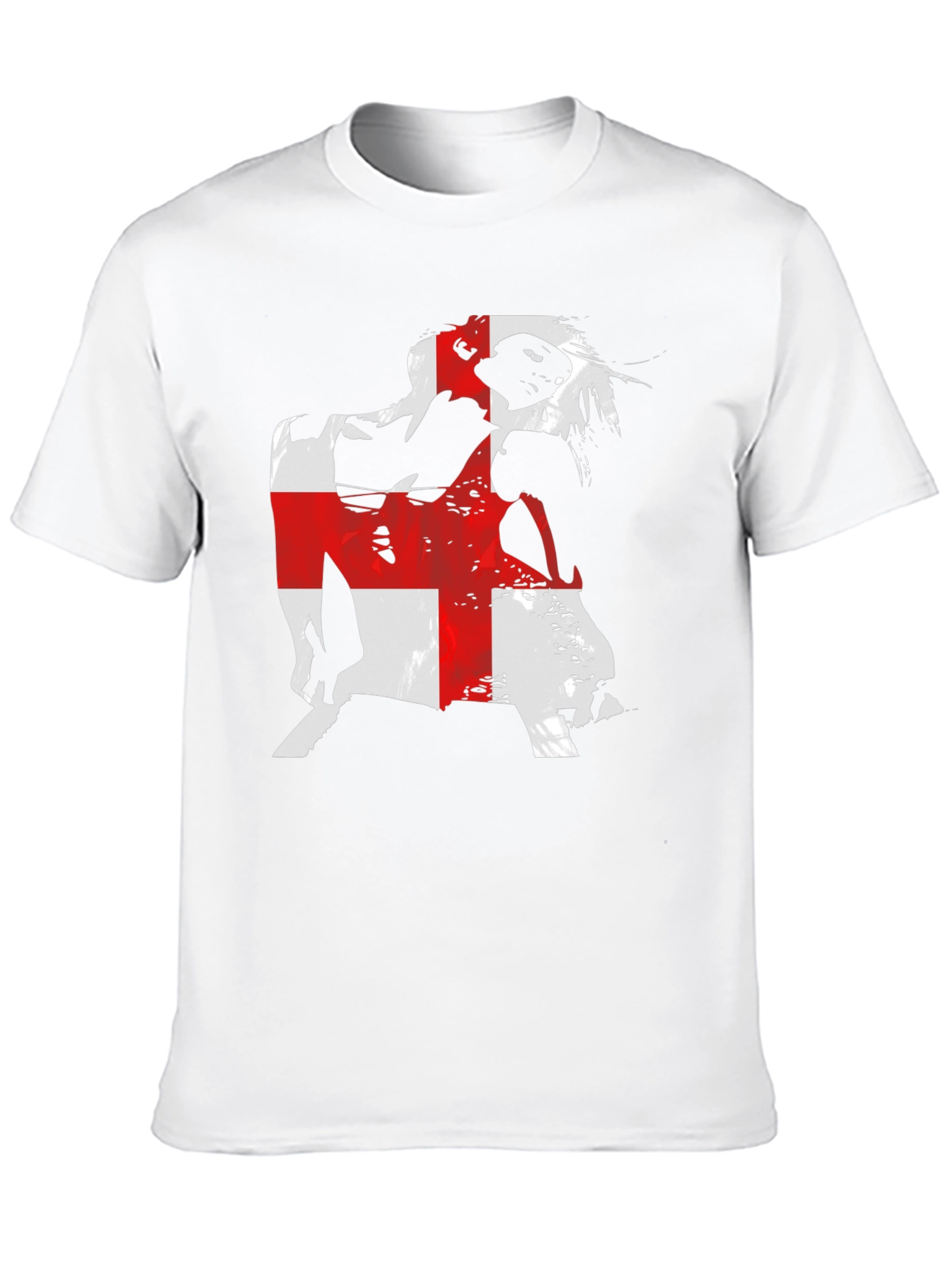 England Flag Graphic Black T-Shirt