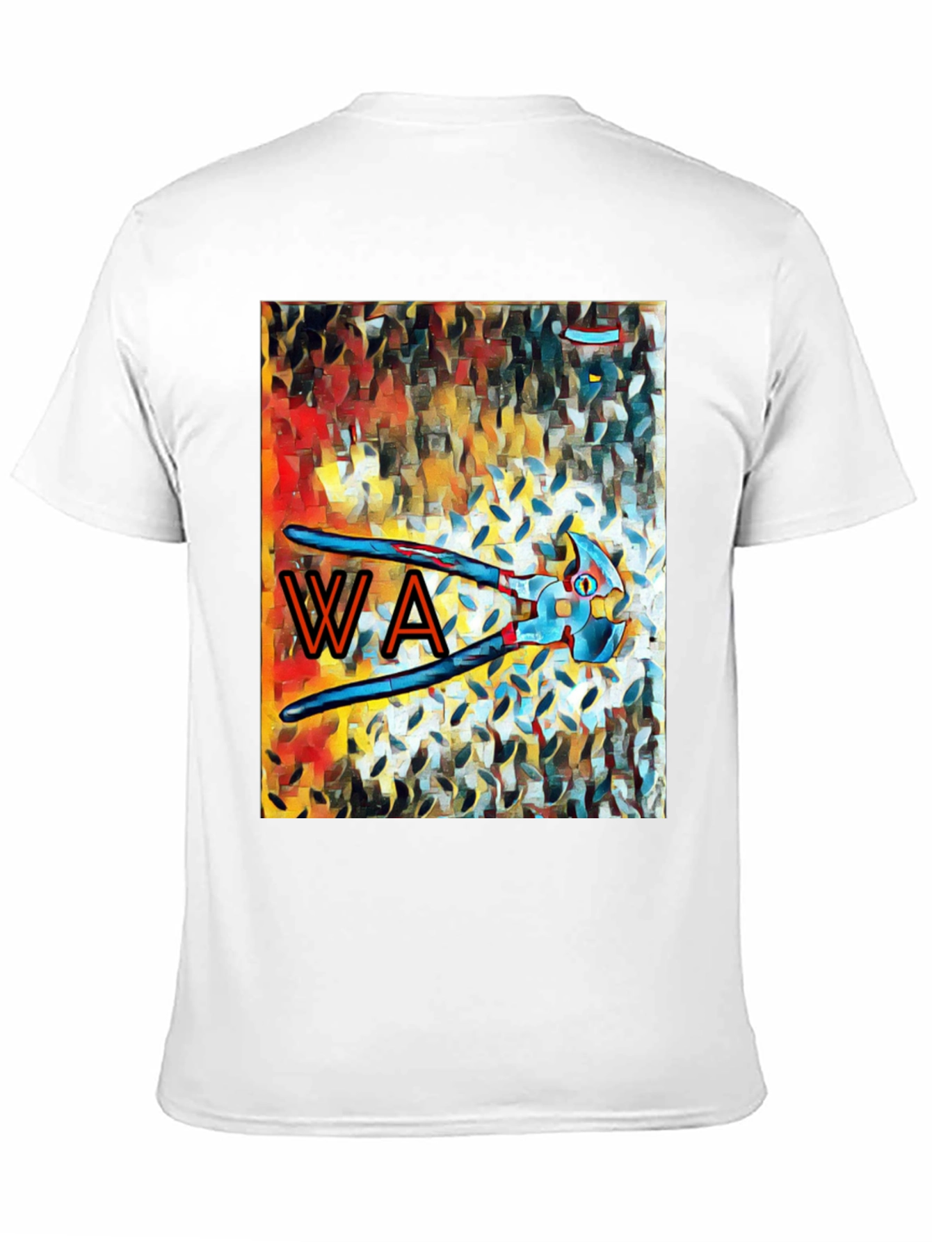 Abstract Art WA Letter Tool Graphic T-Shirt