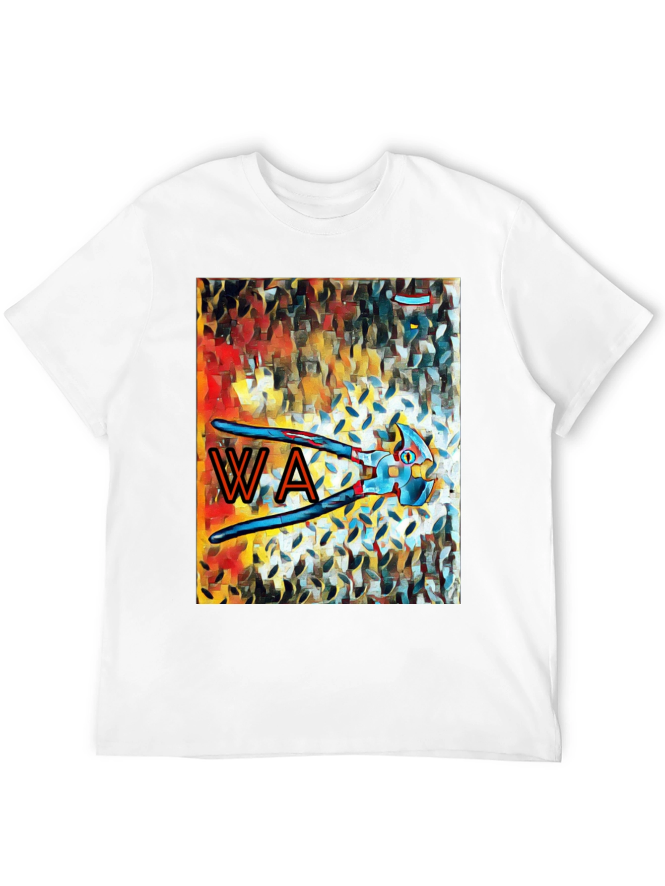 Abstract Art WA Letter Tool Graphic T-Shirt