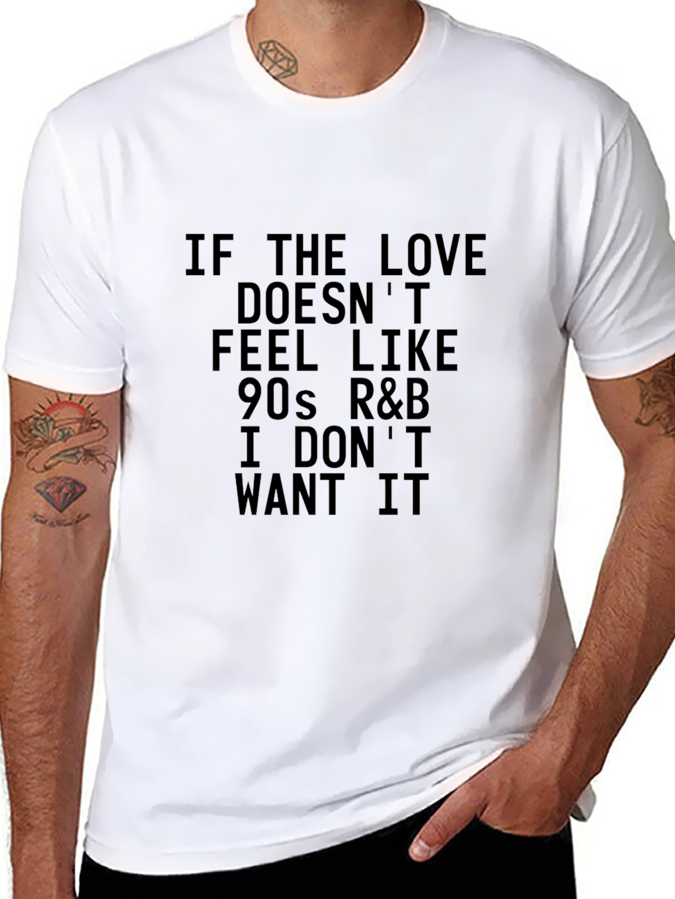 90s R&B Lover Tee - Black