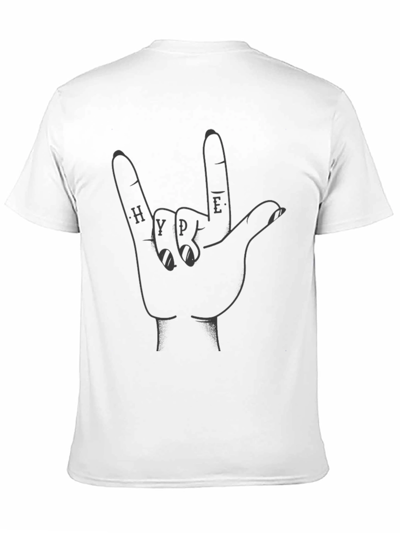Hype Hand Sign Black T-Shirt