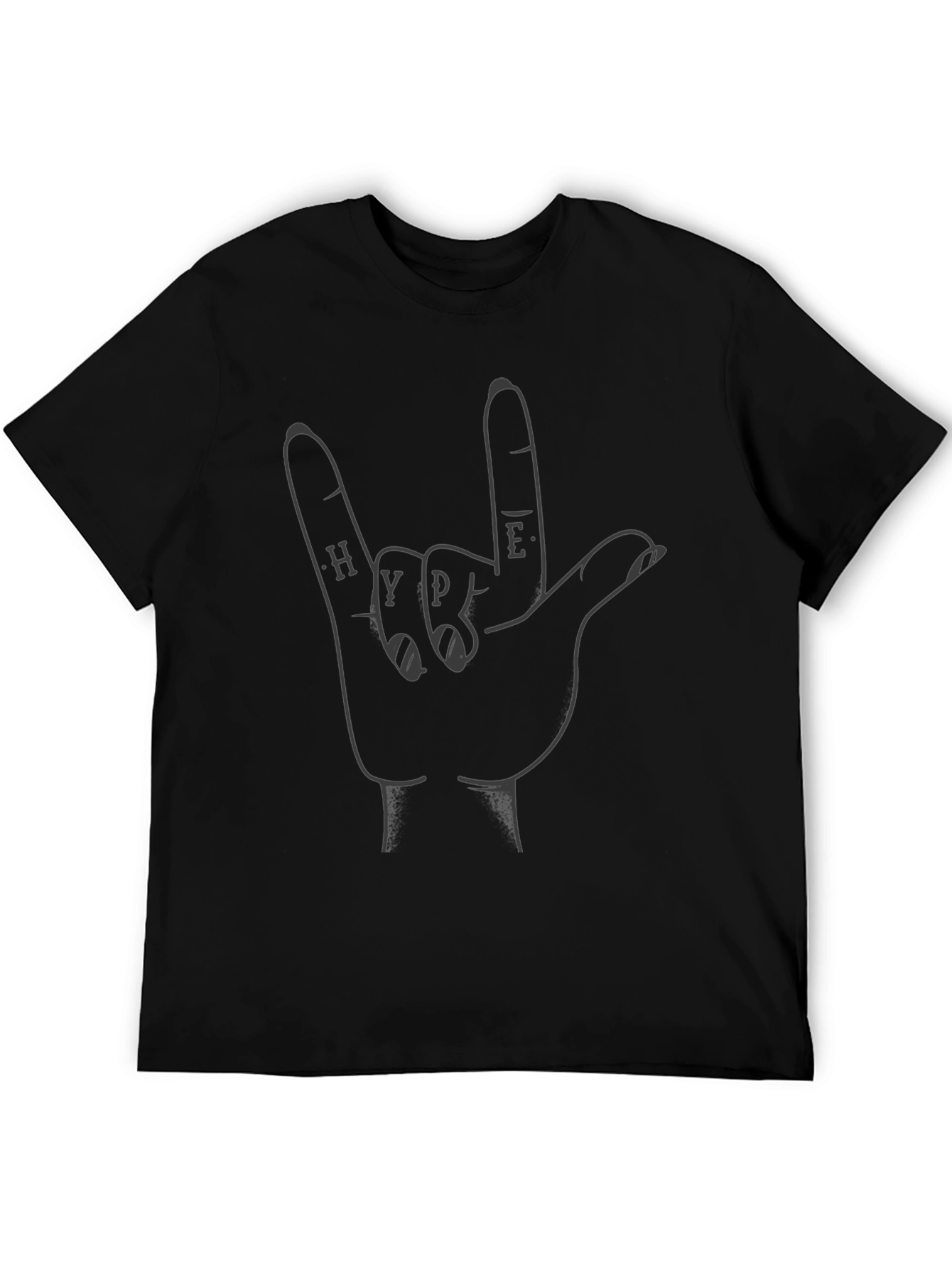 Hype Hand Sign Black T-Shirt
