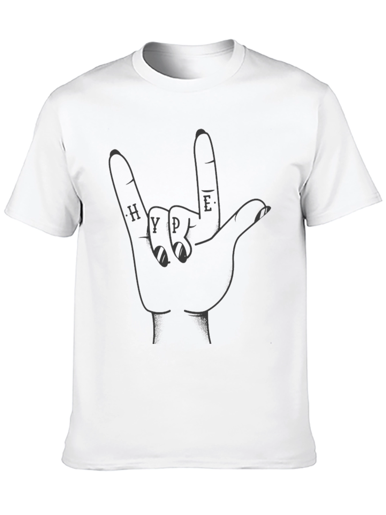 Hype Hand Sign Black T-Shirt