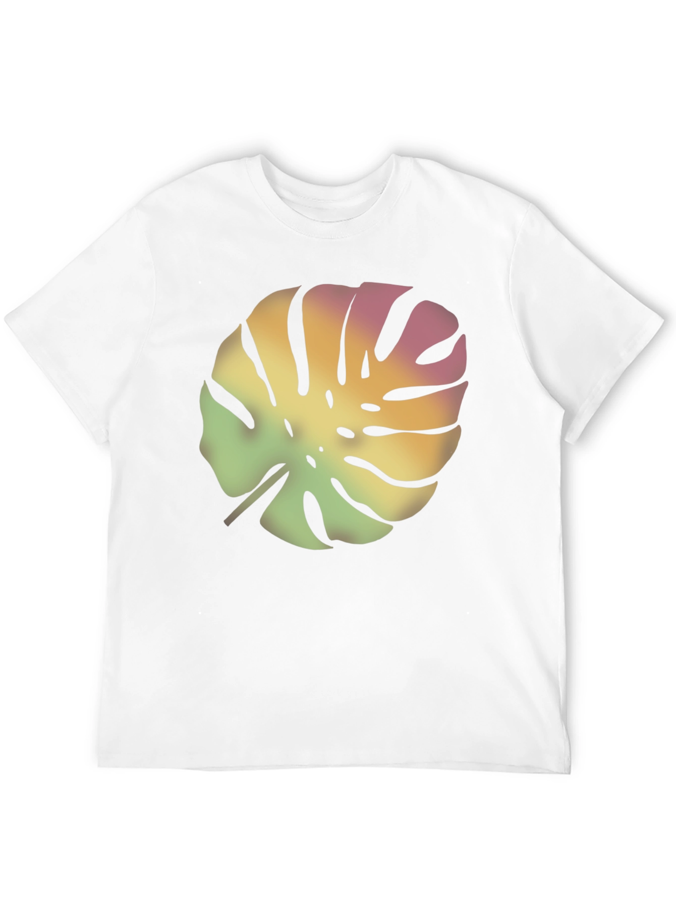 Tropical Leaf Black T-Shirt