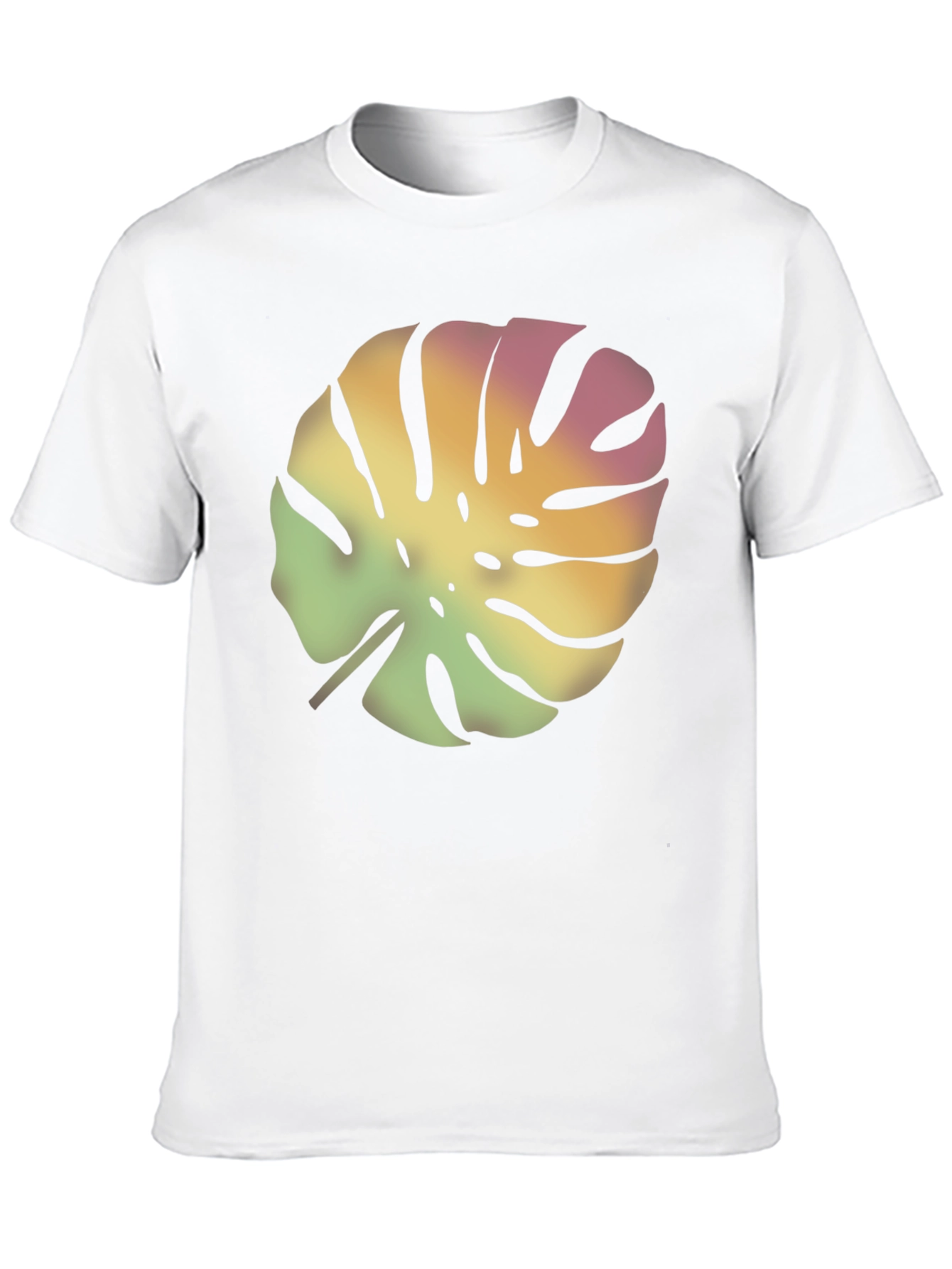 Tropical Leaf Black T-Shirt
