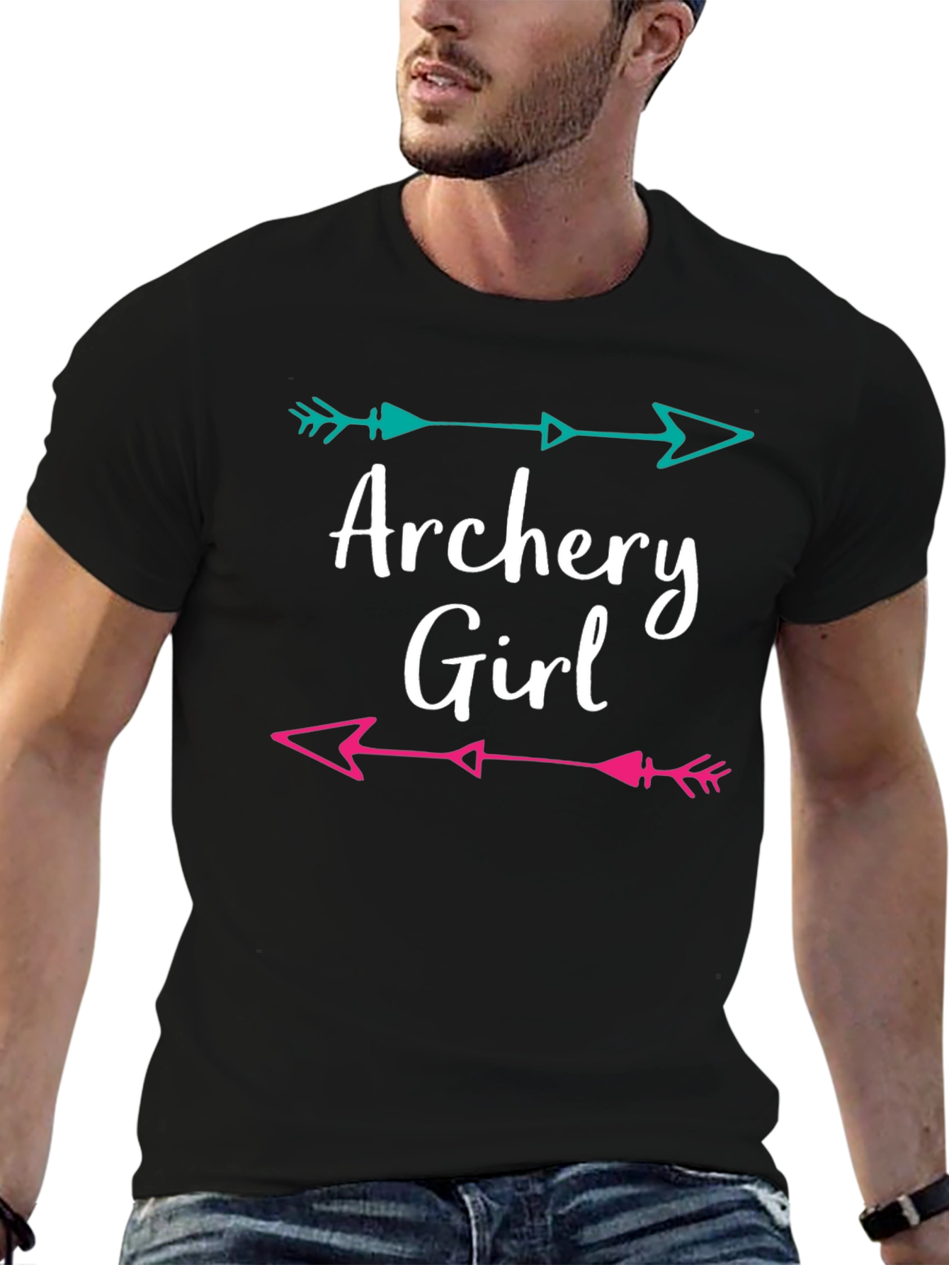 Archery Girl Arrow Graphic T-Shirt