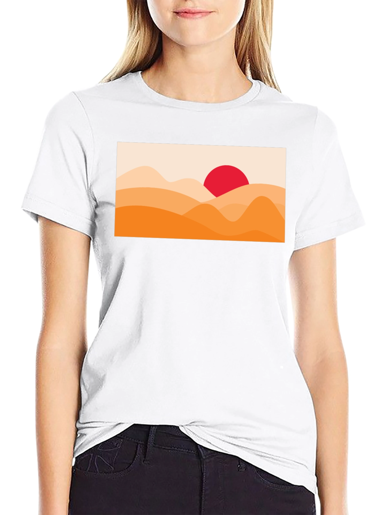Sunset Desert Graphic T-Shirt - Stylish Casual Wear