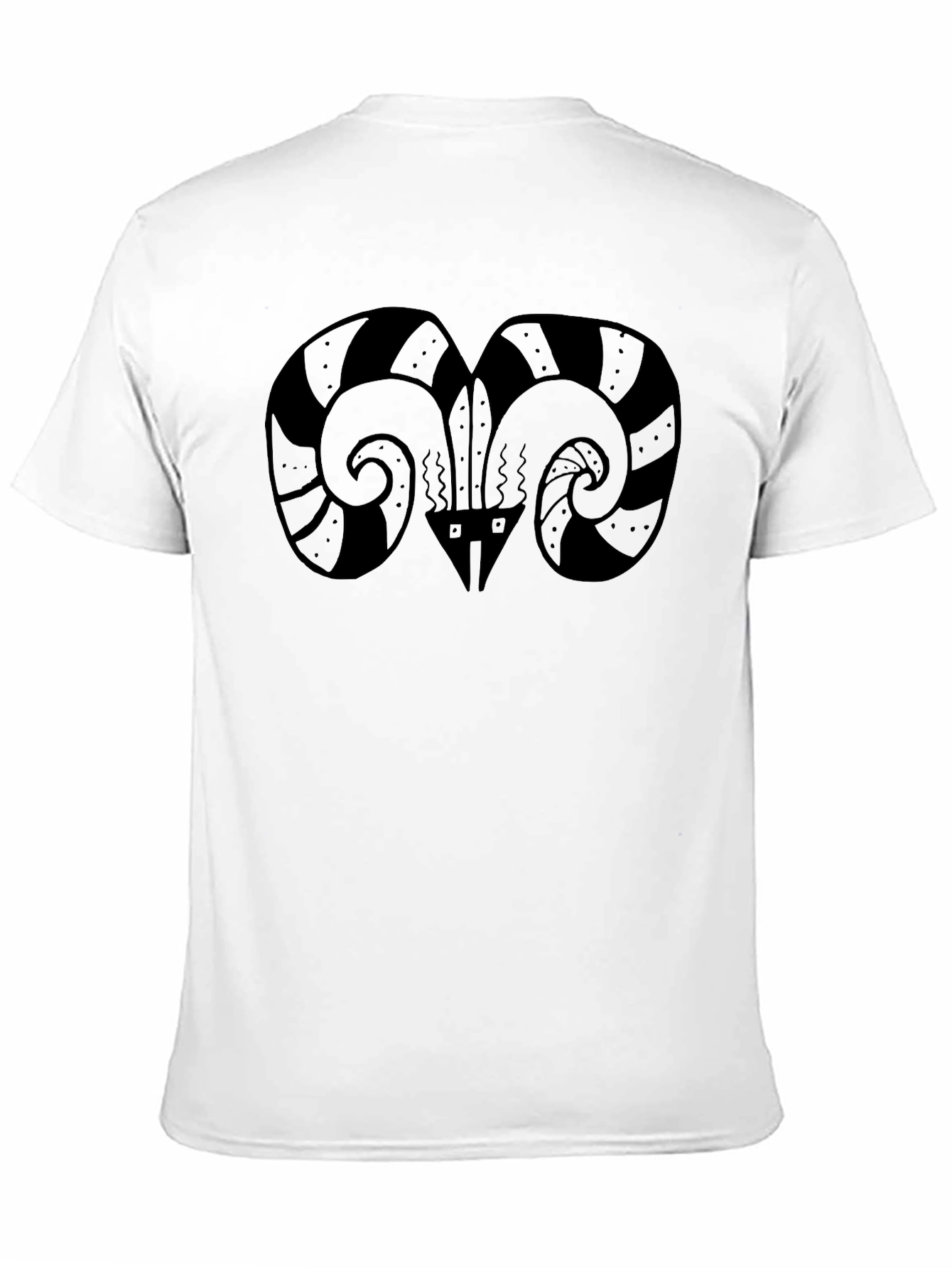 Ram Horn Graphic Tee - Unique Design