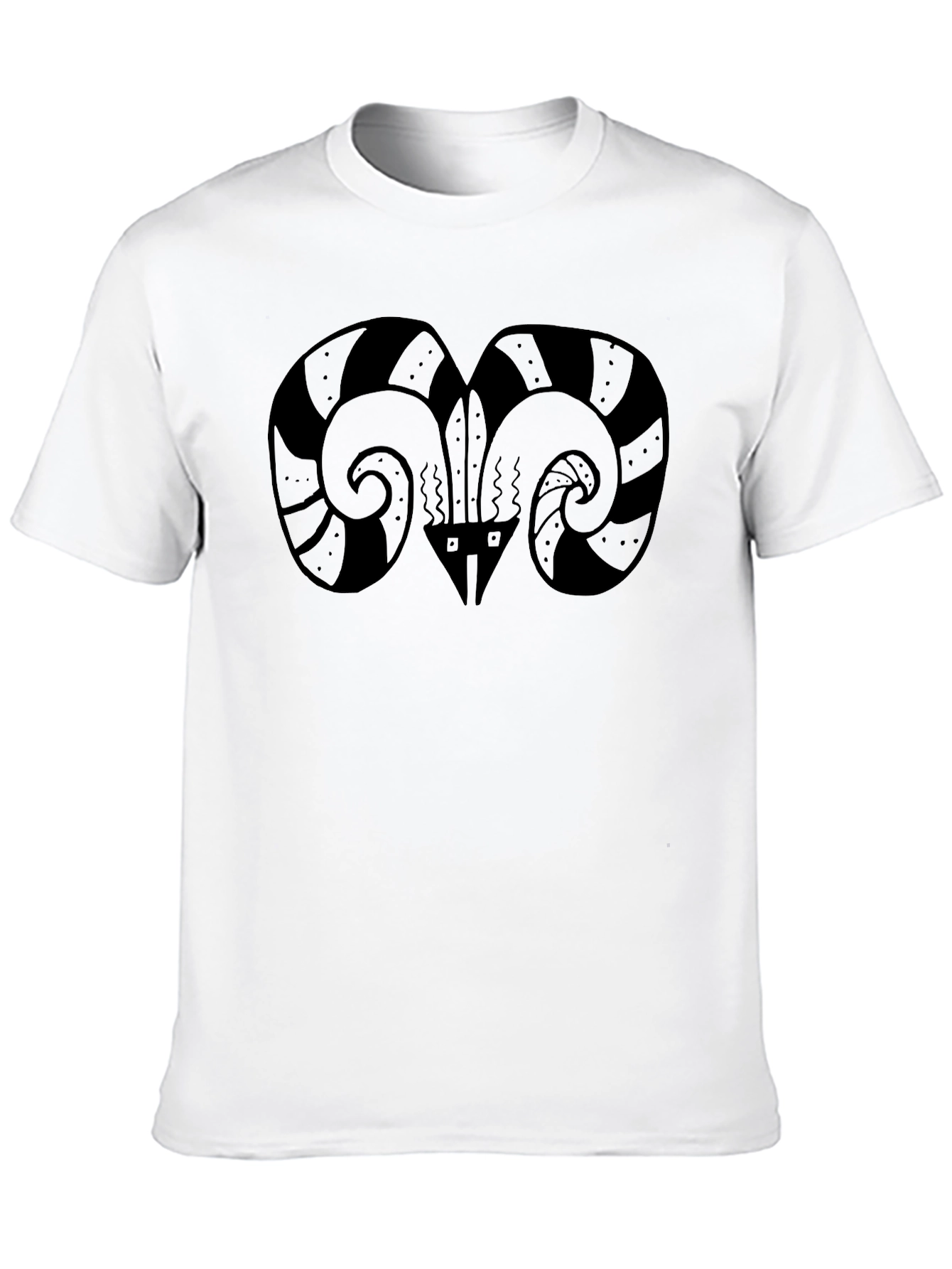 Ram Horn Graphic Tee - Unique Design