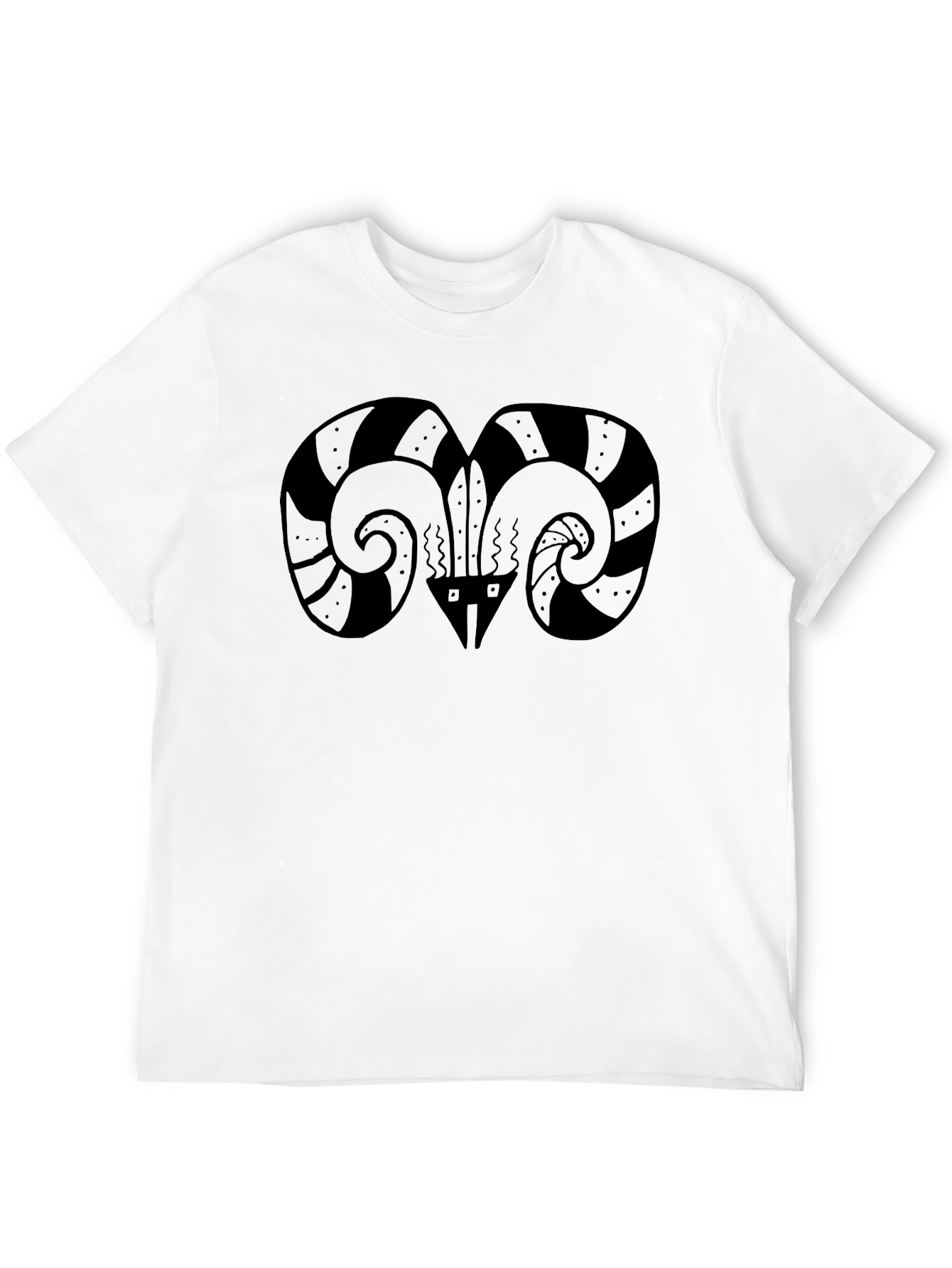 Ram Horn Graphic Tee - Unique Design