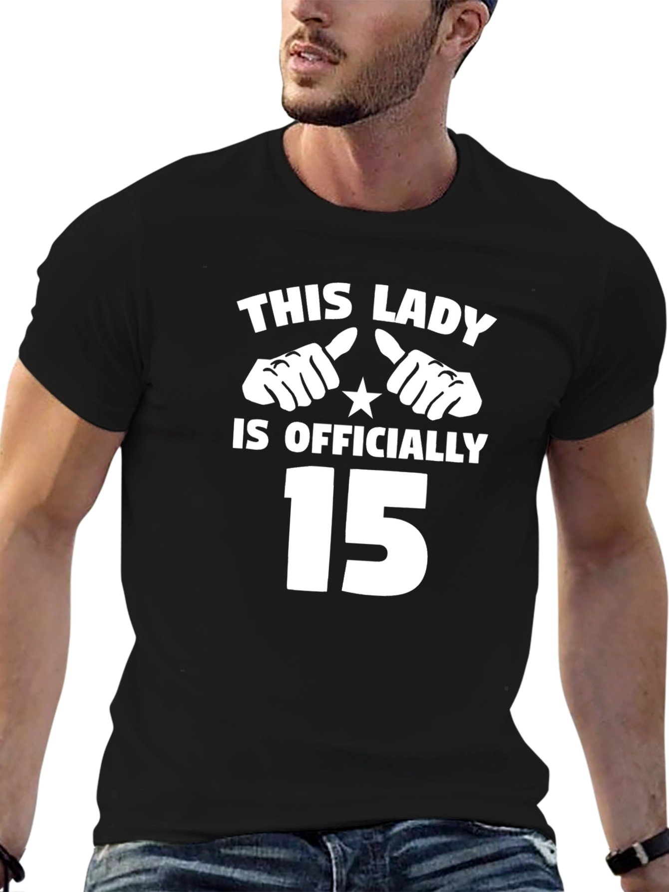 This Lady Is Officially 15 - Novelty T-Shirt