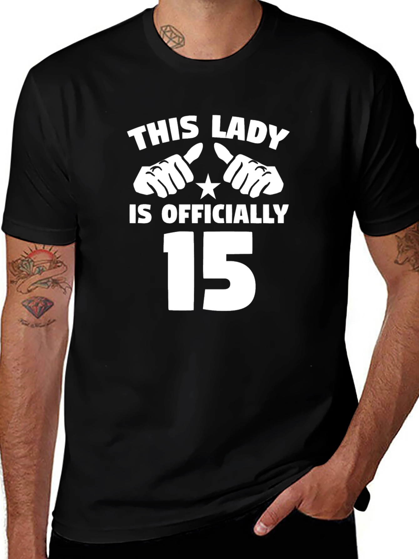 This Lady Is Officially 15 - Novelty T-Shirt