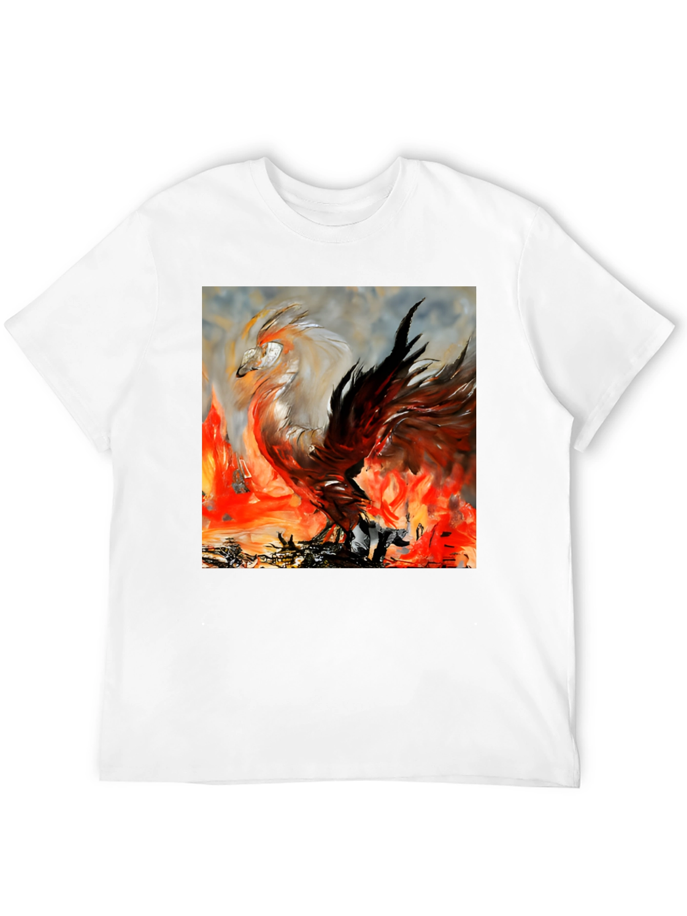 Phoenix Firebird Graphic Tee - Unique Artistic Design