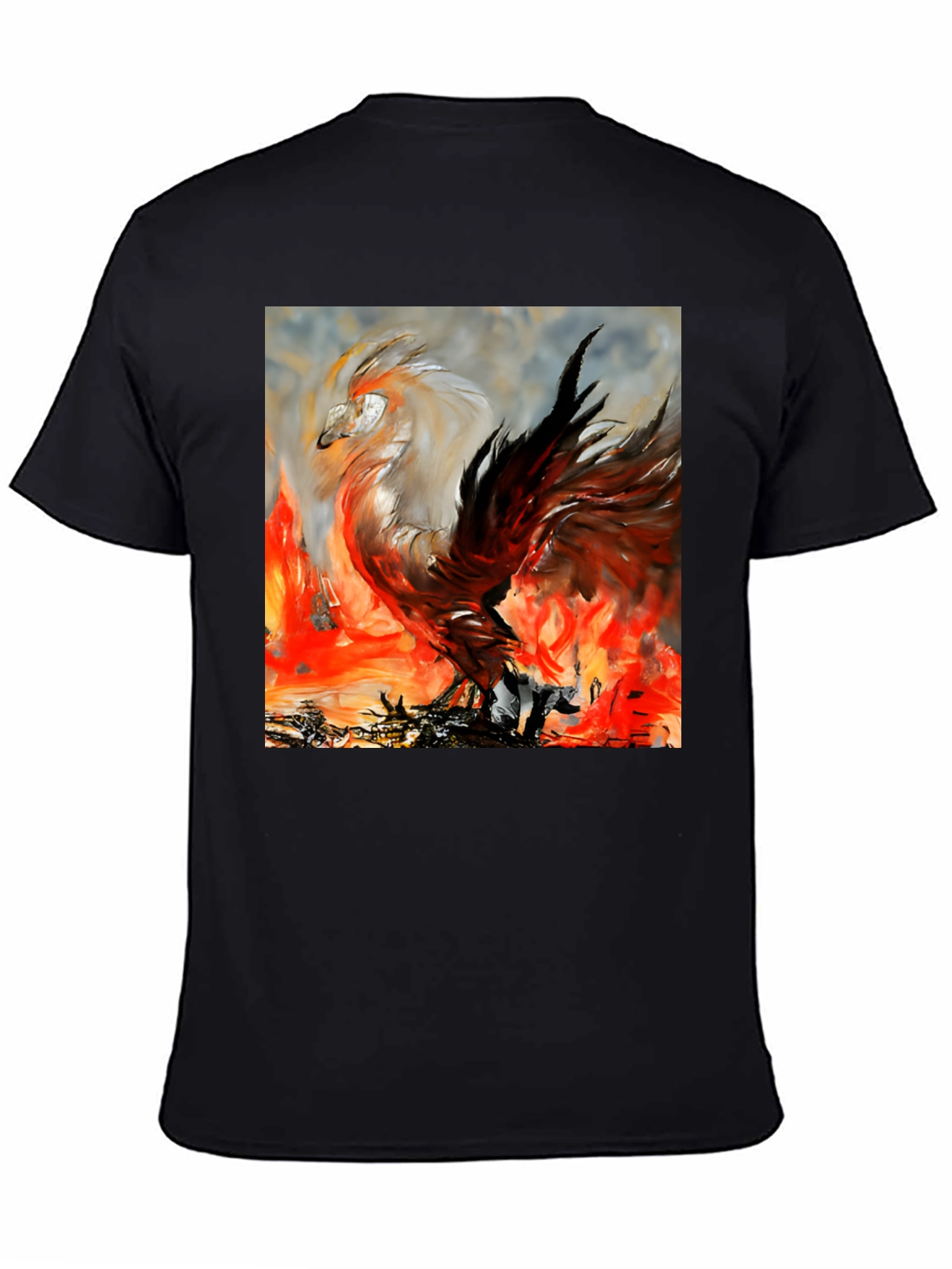 Phoenix Firebird Graphic Tee - Unique Artistic Design