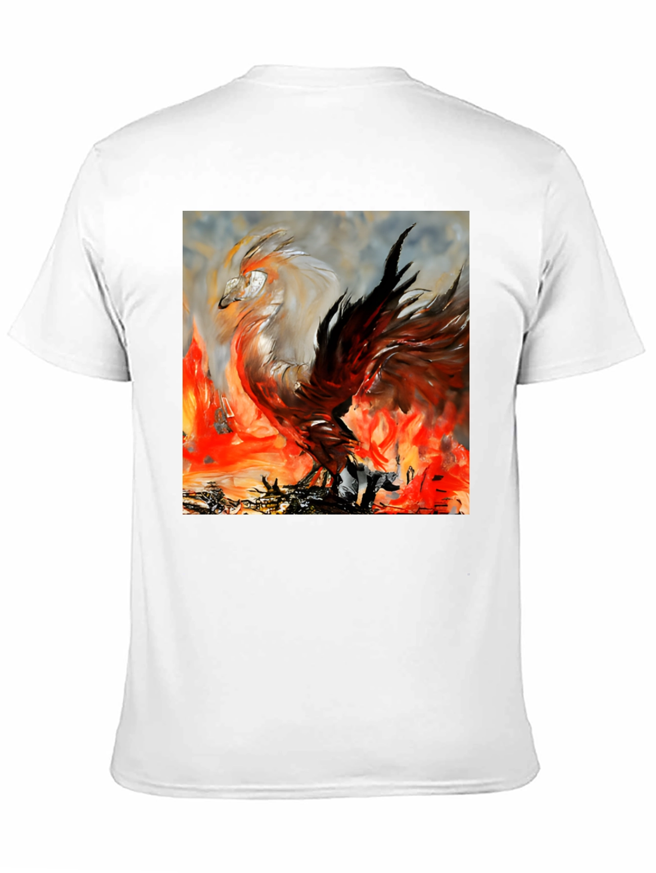 Phoenix Firebird Graphic Tee - Unique Artistic Design