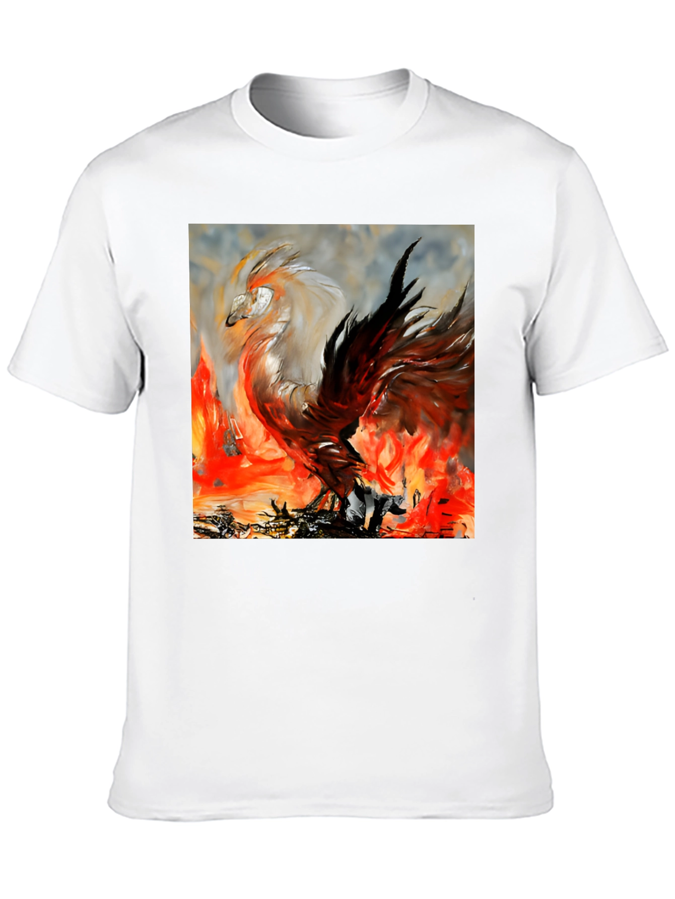 Phoenix Firebird Graphic Tee - Unique Artistic Design