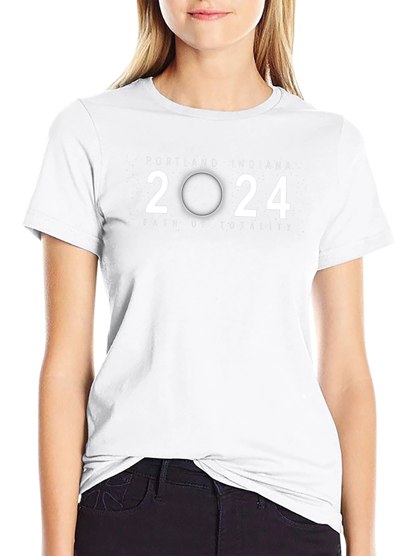 Portland Indiana 2024 Total Solar Eclipse Souvenir T-Shirt