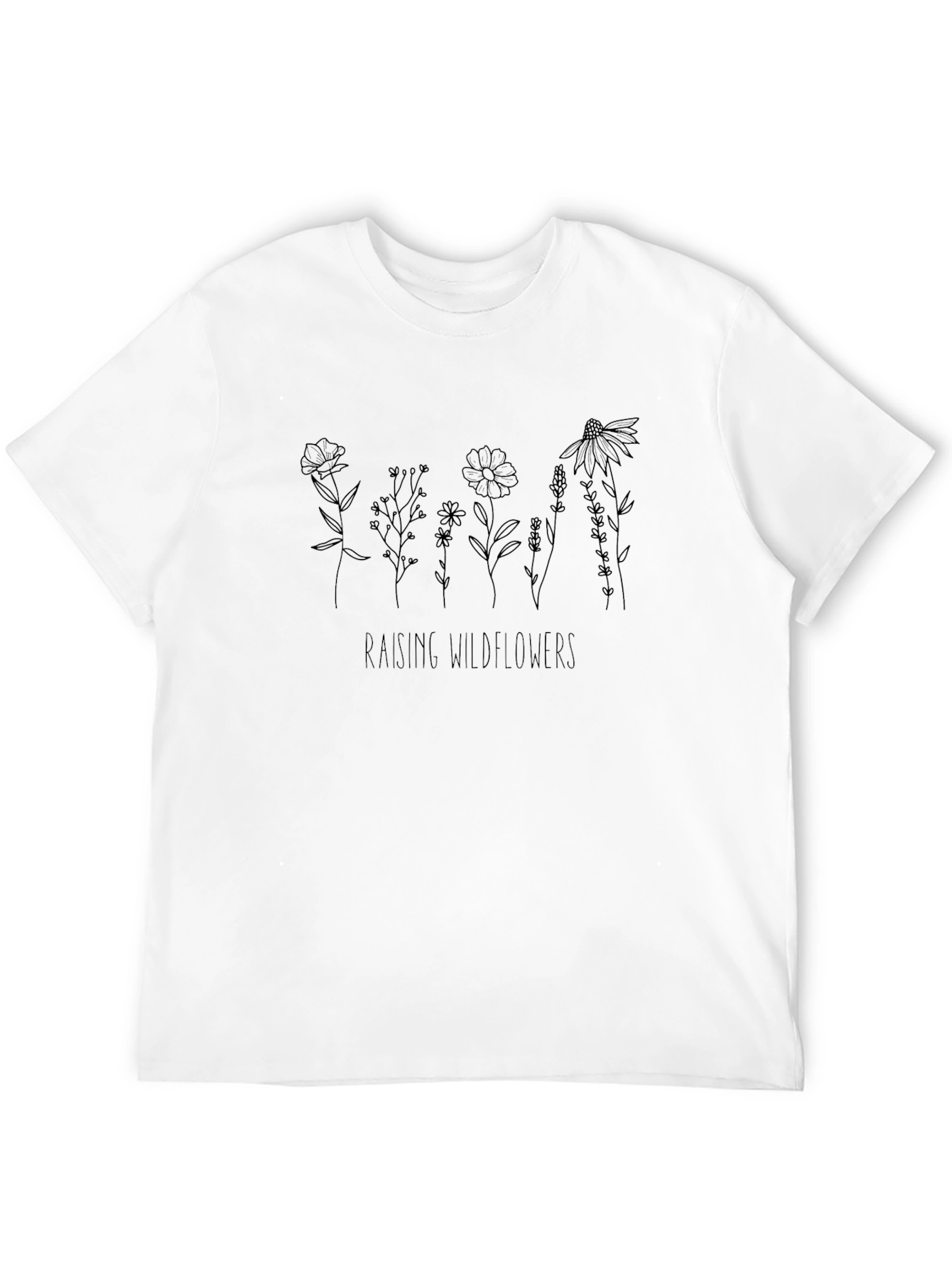 Raising Wildflowers Black T-Shirt