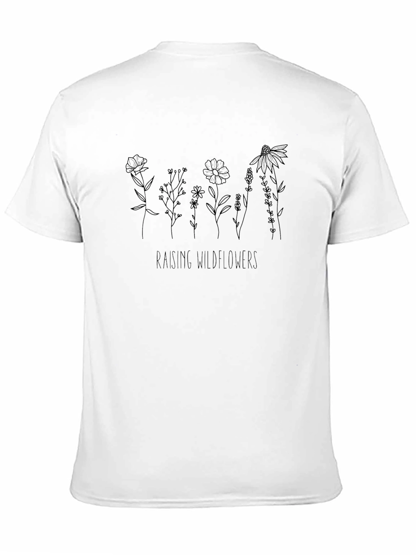 Raising Wildflowers Black T-Shirt