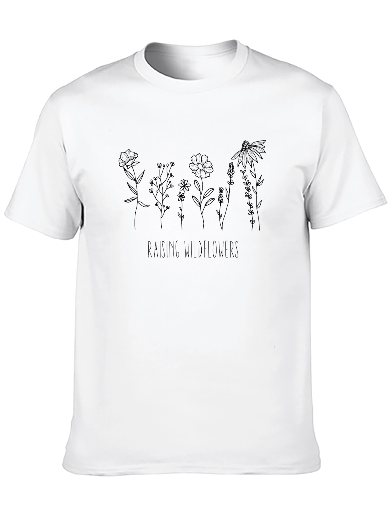 Raising Wildflowers Black T-Shirt