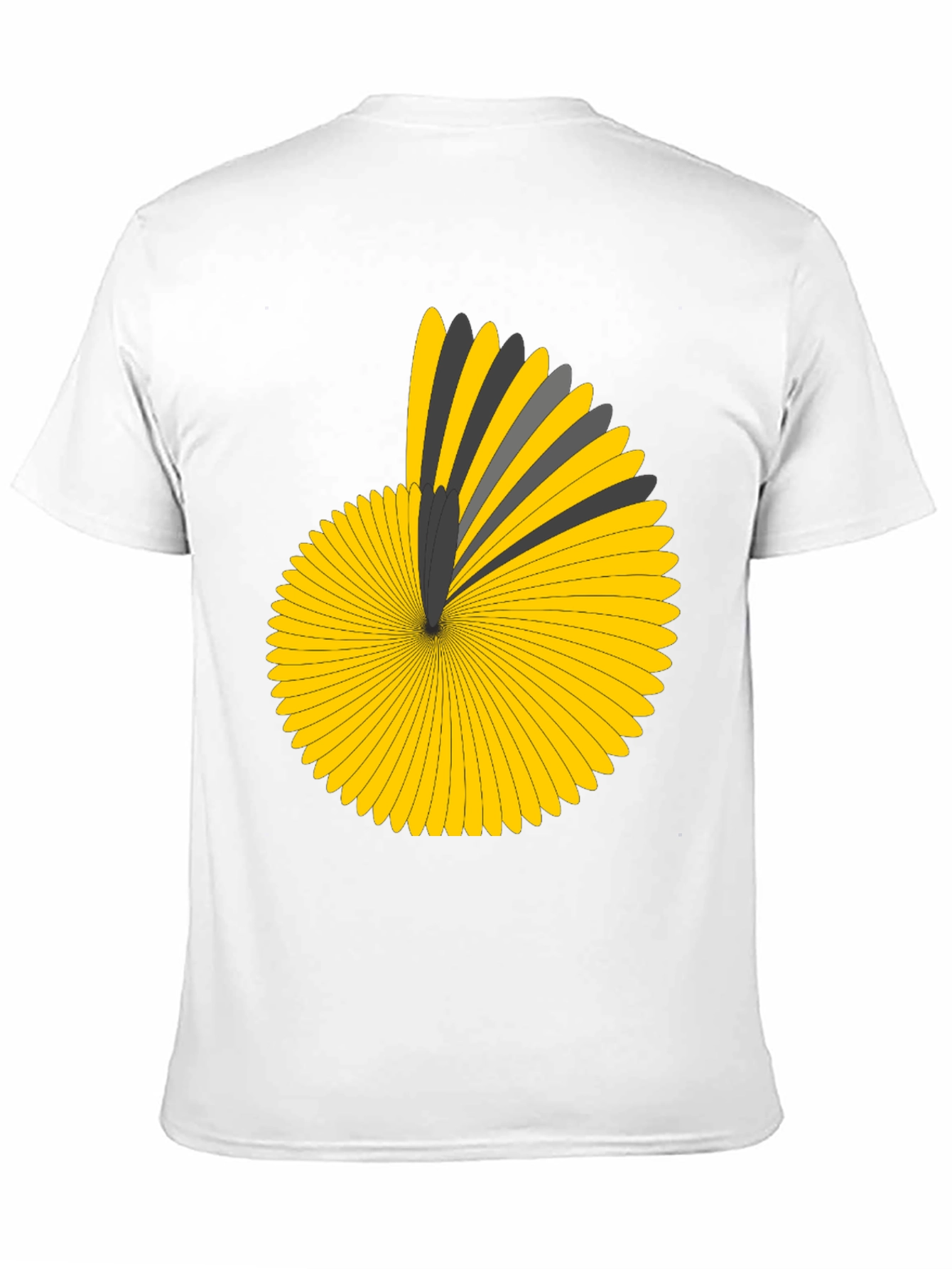 Geometric Pattern Black T-Shirt