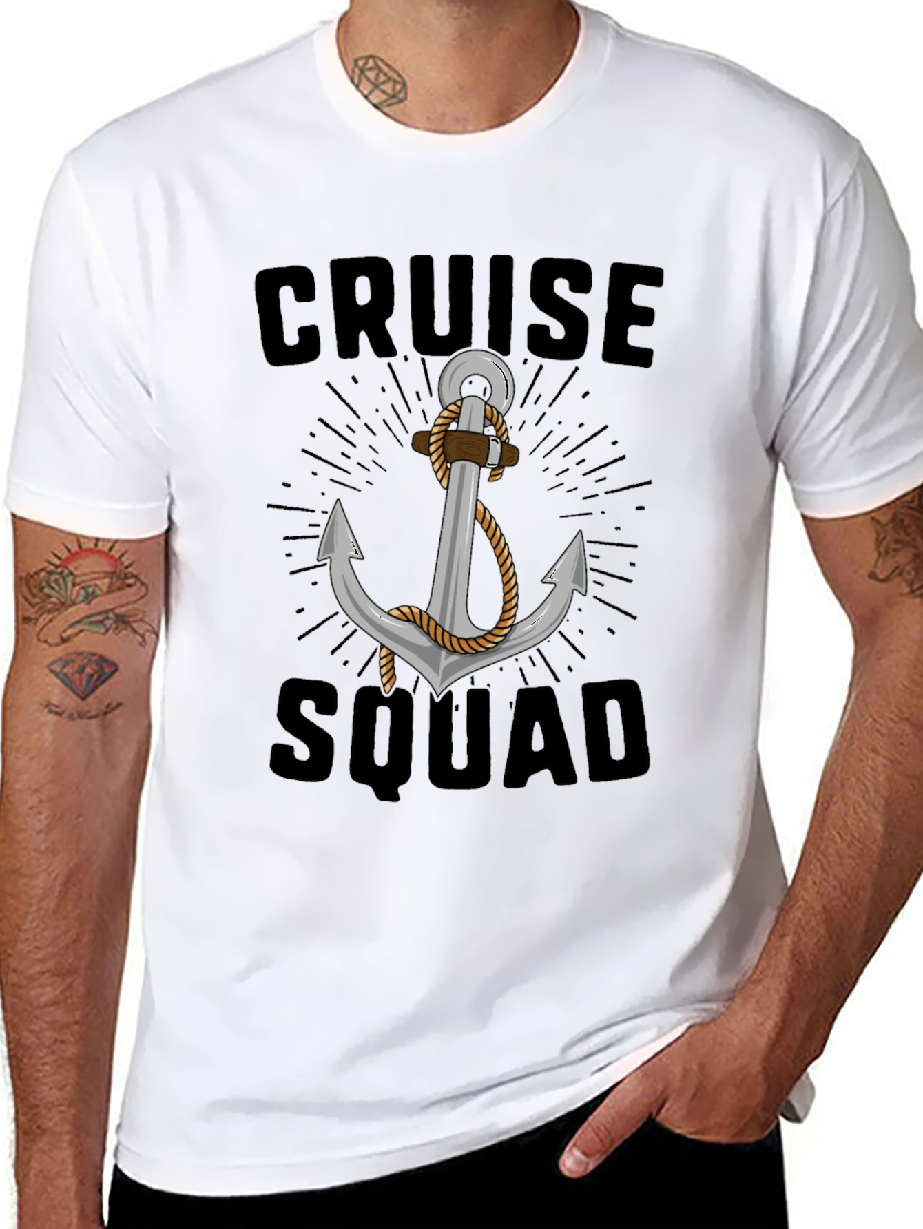 Cruise Squad Anchor Graphic T-Shirt