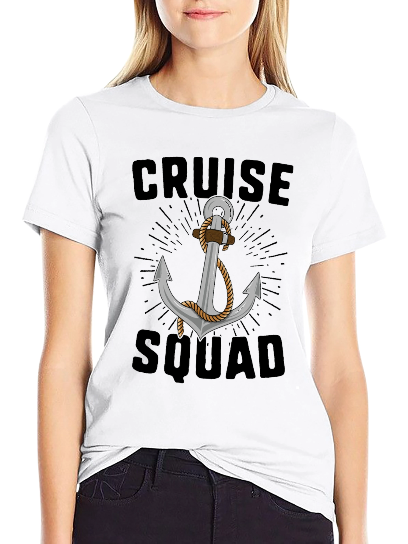 Cruise Squad Anchor Graphic T-Shirt