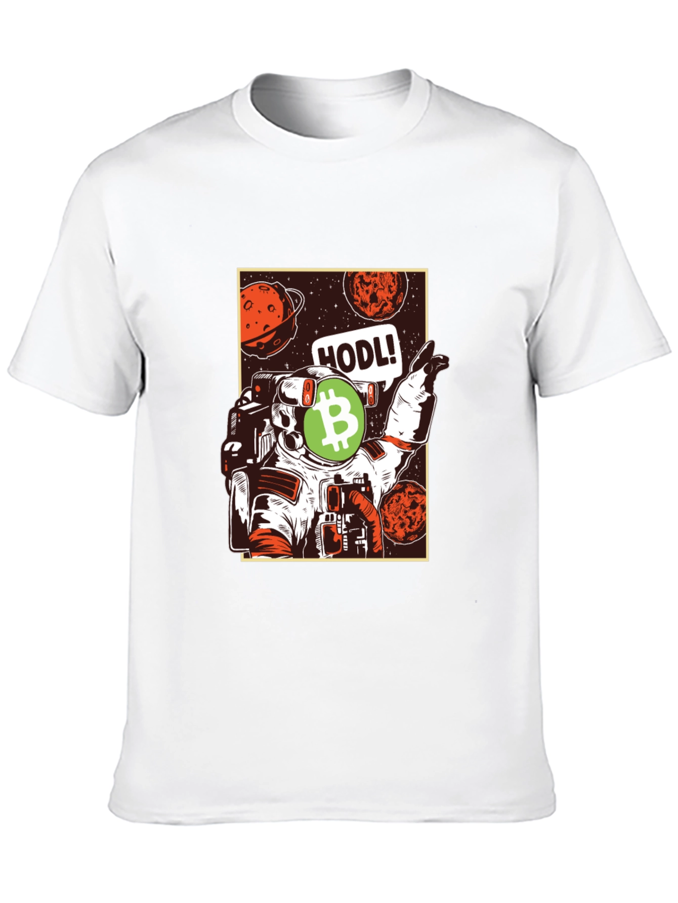 HODL! Bitcoin Astronaut Graphic T-Shirt