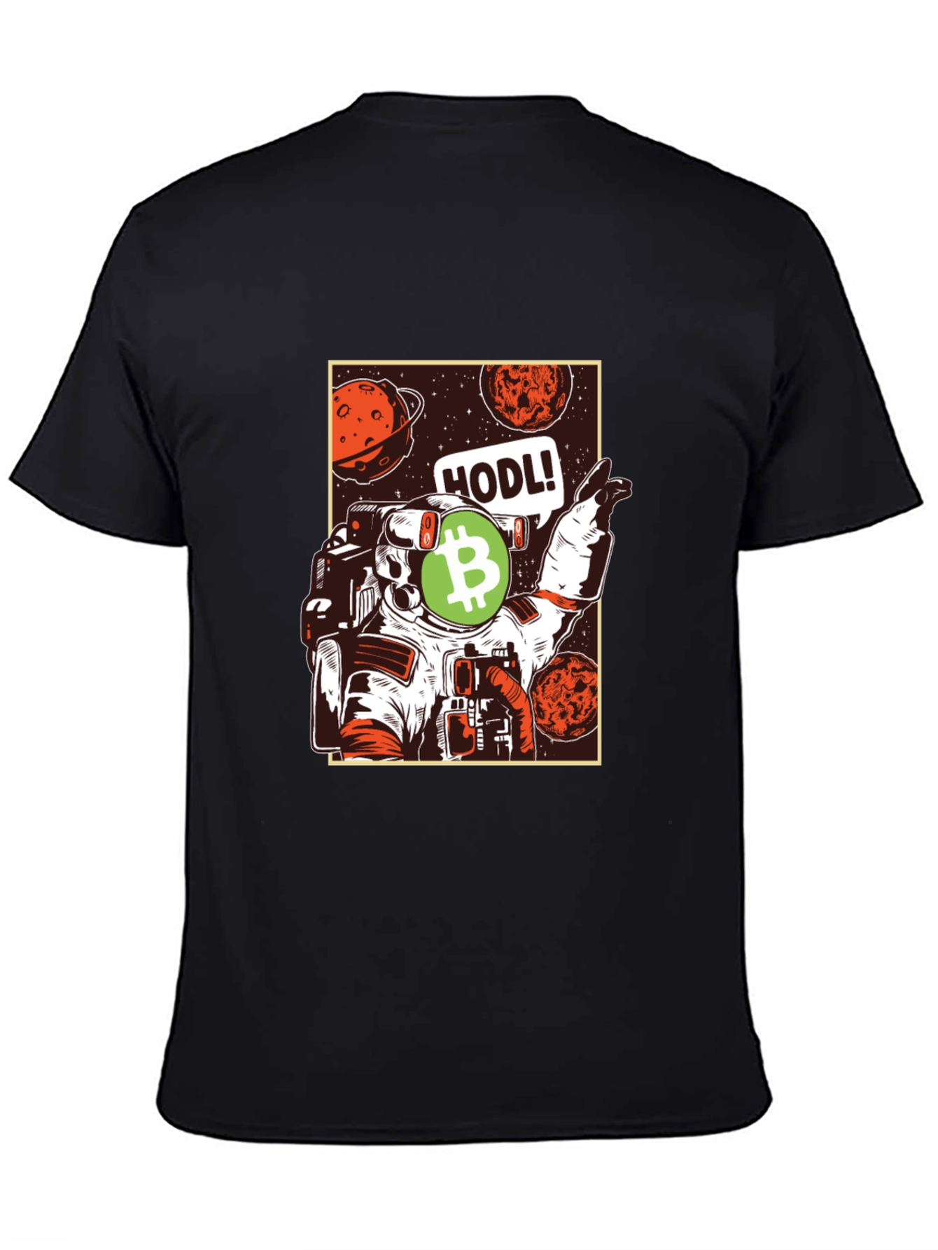 HODL! Bitcoin Astronaut Graphic T-Shirt