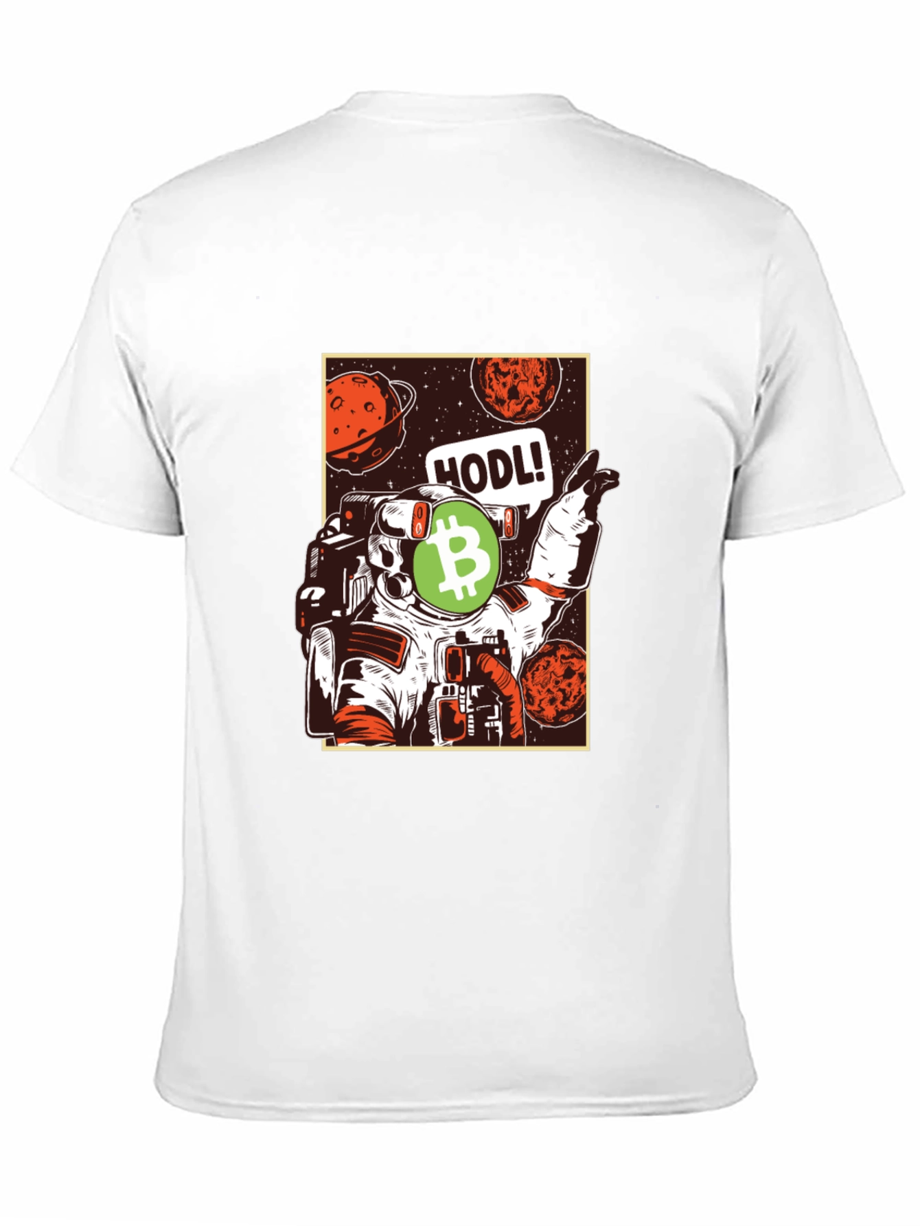 HODL! Bitcoin Astronaut Graphic T-Shirt
