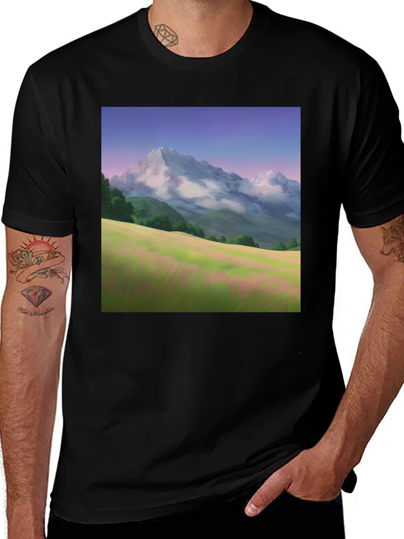 Mountain Meadow T-Shirt - Nature Scene