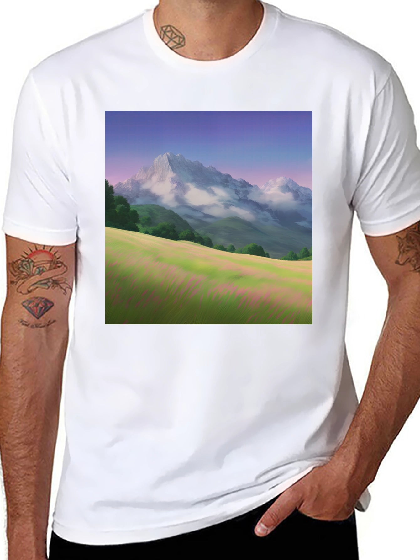 Mountain Meadow T-Shirt - Nature Scene