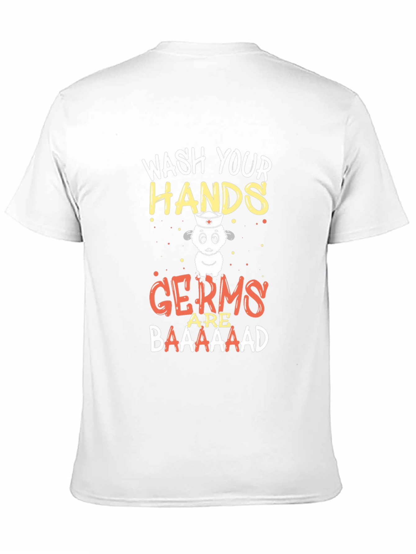 Wash Your Hands Sheep T-Shirt - Germs are Baaaad